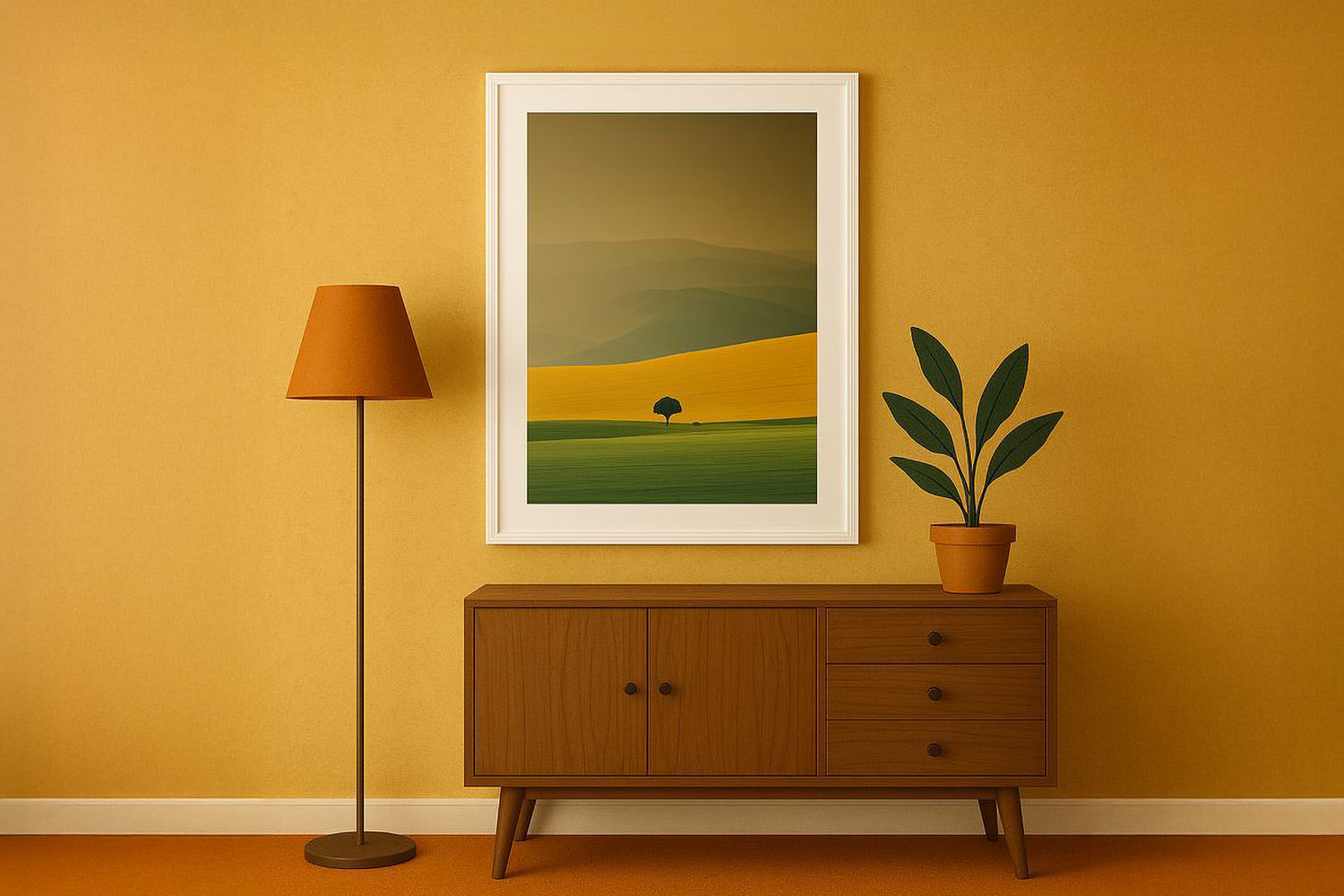 Minimalist landscape poster
