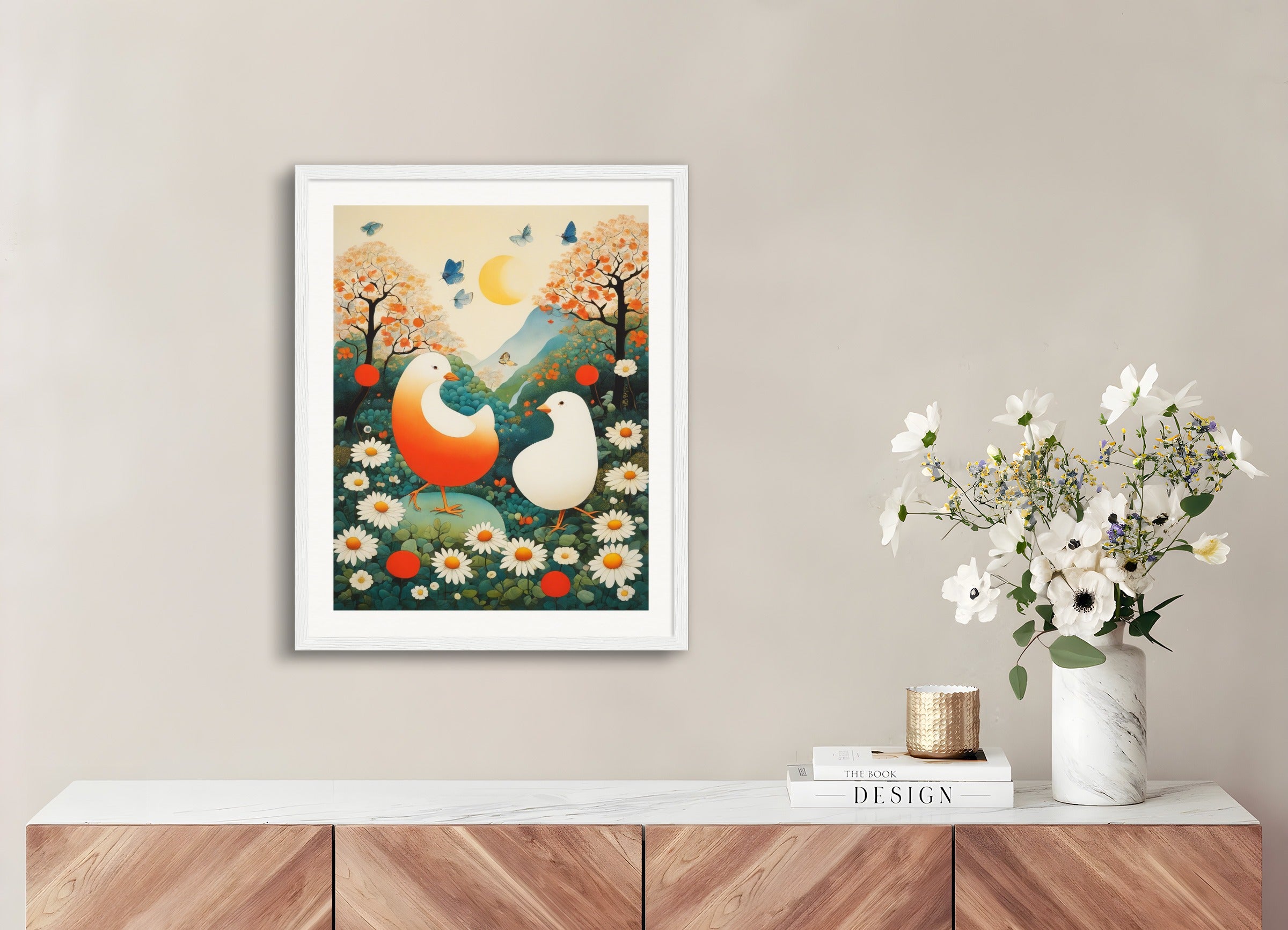 Poster with wood frame: Japanese supervisor,