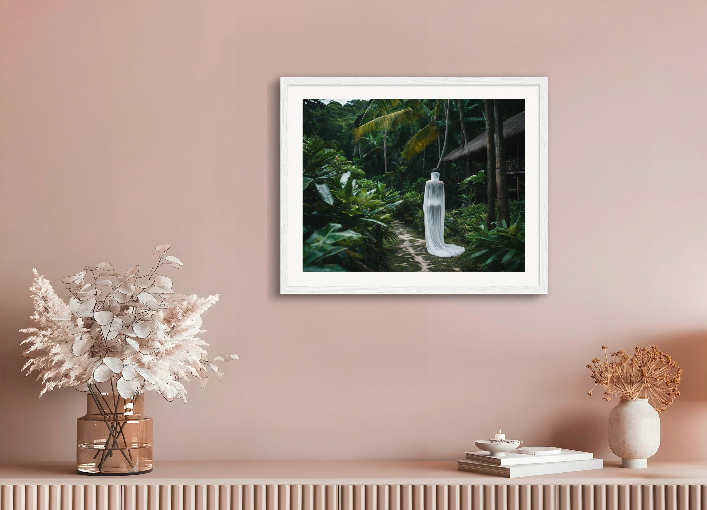 Poster with wood frame: Realistic photography,
