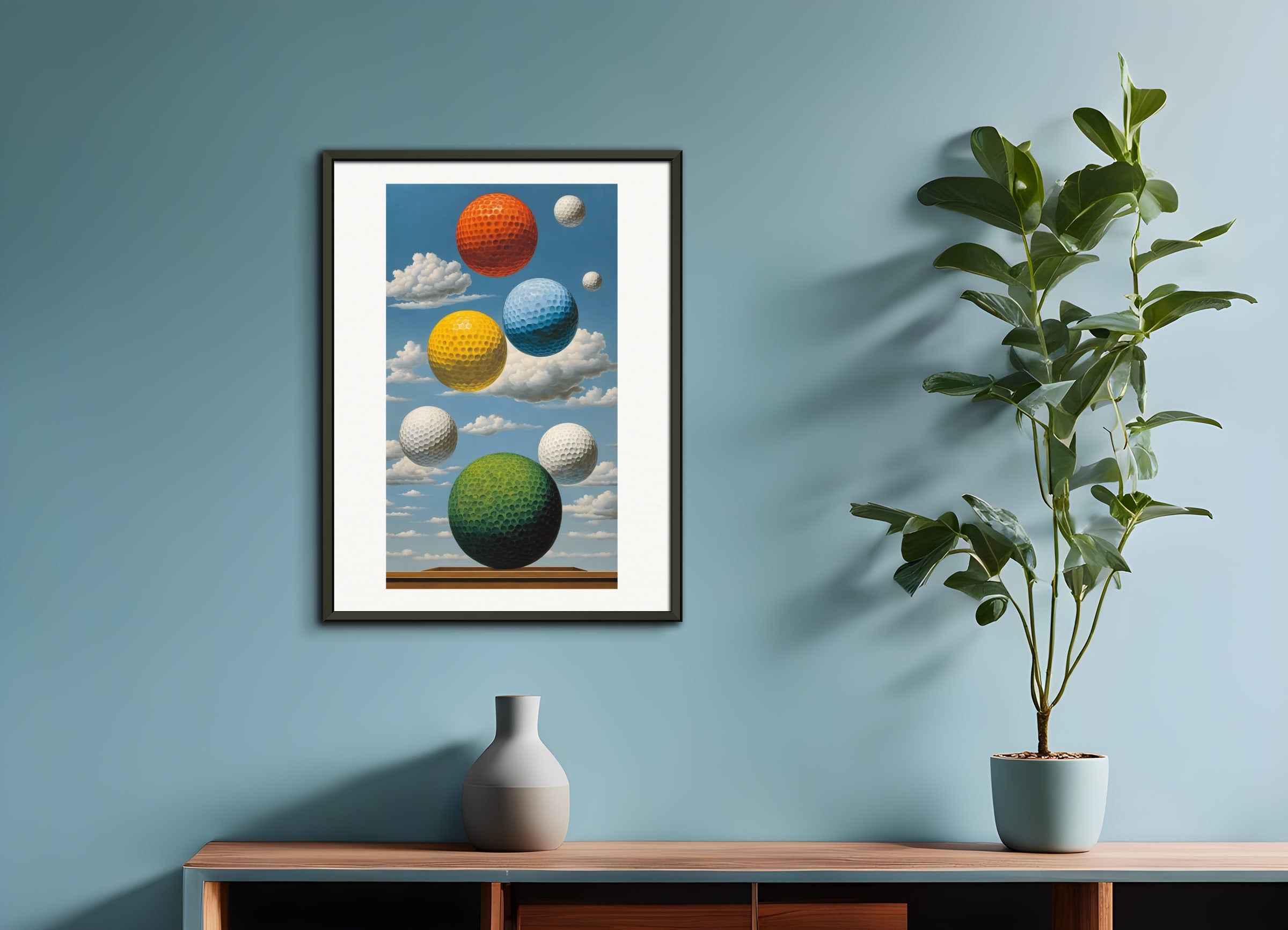 Poster with metal frame: Belgian surrealism,