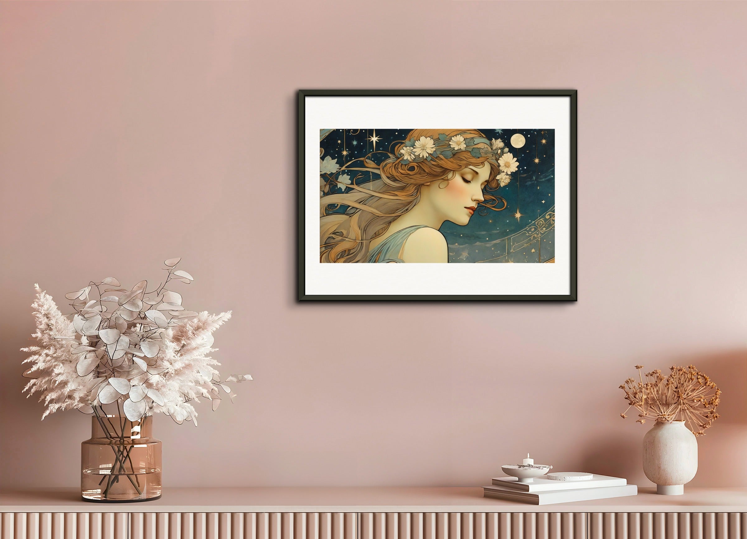 Poster with metal frame: Alfons Mucha,