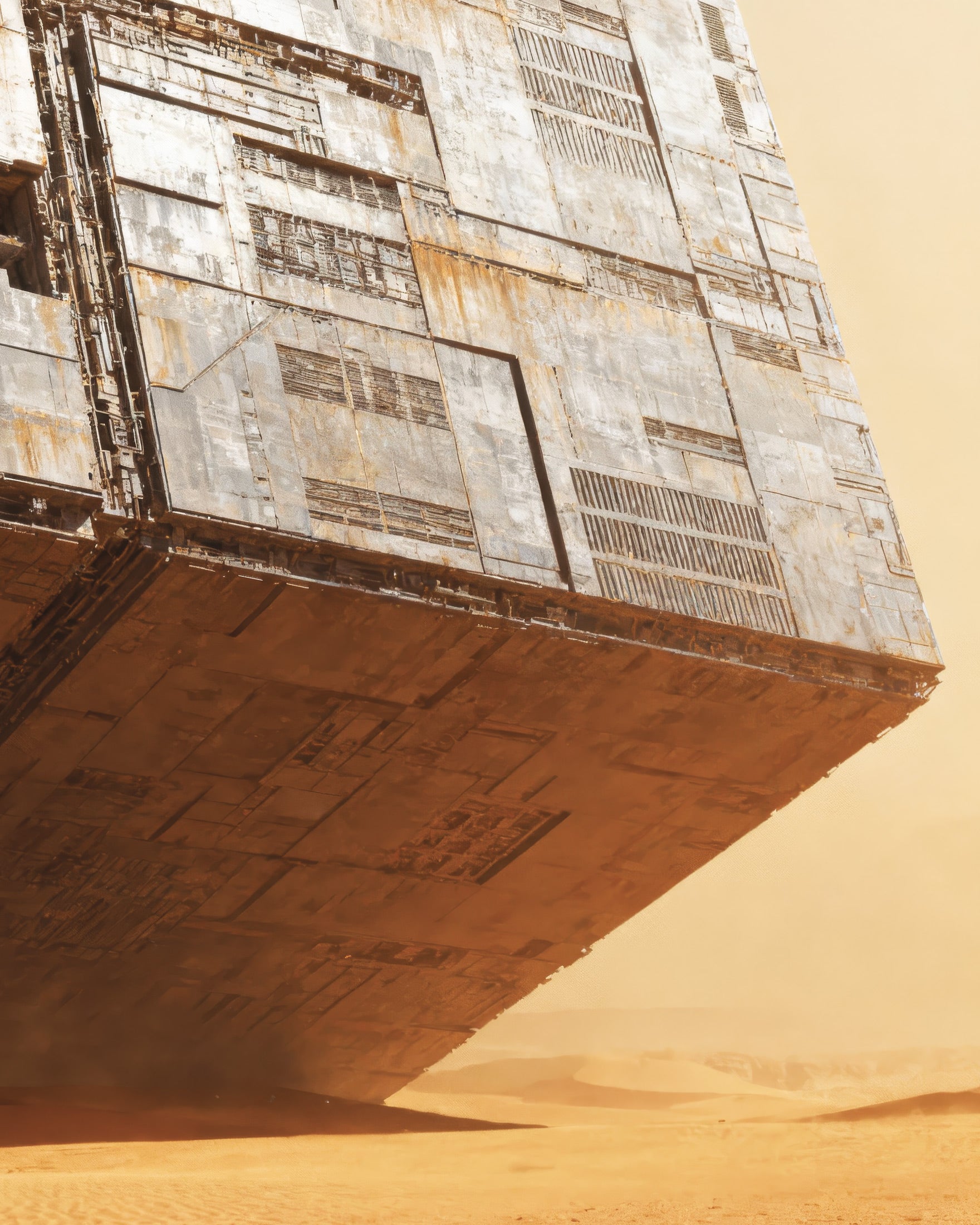 Massiv Ökenstruktur - Dune Poster, Sci-Fi Sandaffisch