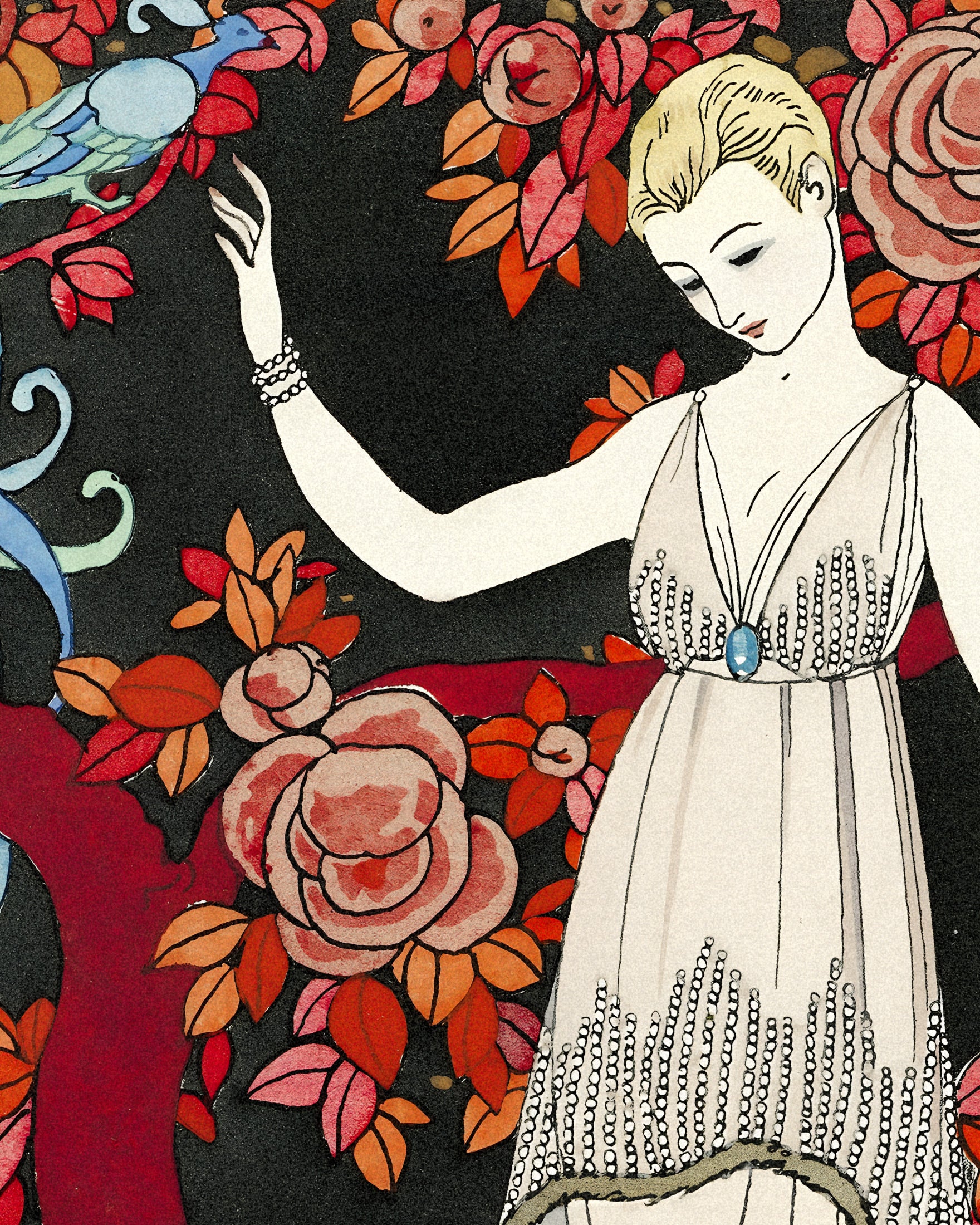 "L'Arbre de Science" av Georges Barbier (1914) - Art Deco Poster