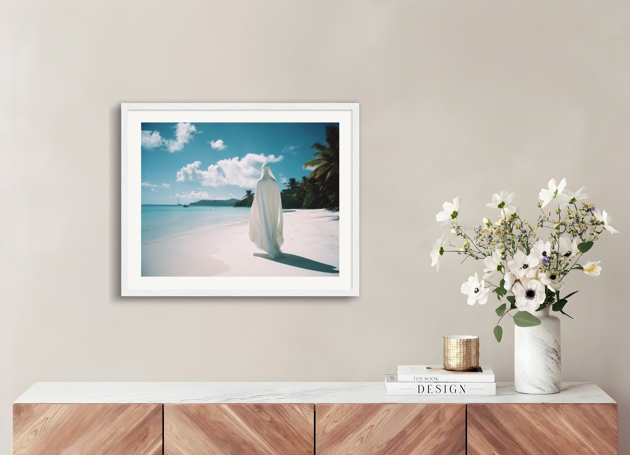 Poster with wood frame: 35mm similar photography,