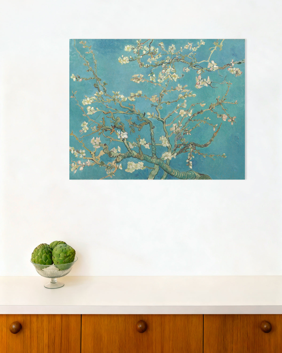 Poster med Mandelblomning (1890) av Vincent van Gogh