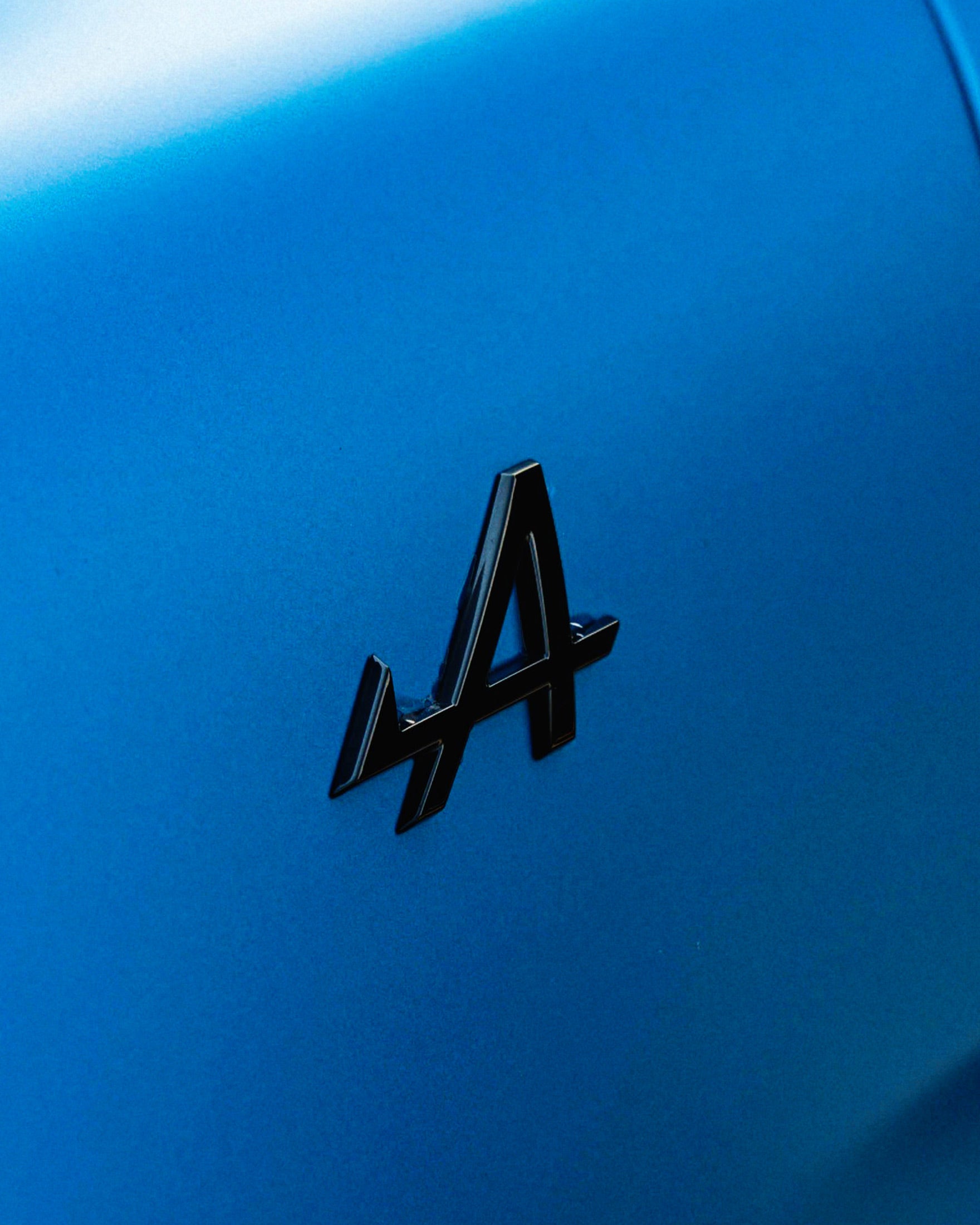 Alpine A110 Närbild – Bilfotografi Poster