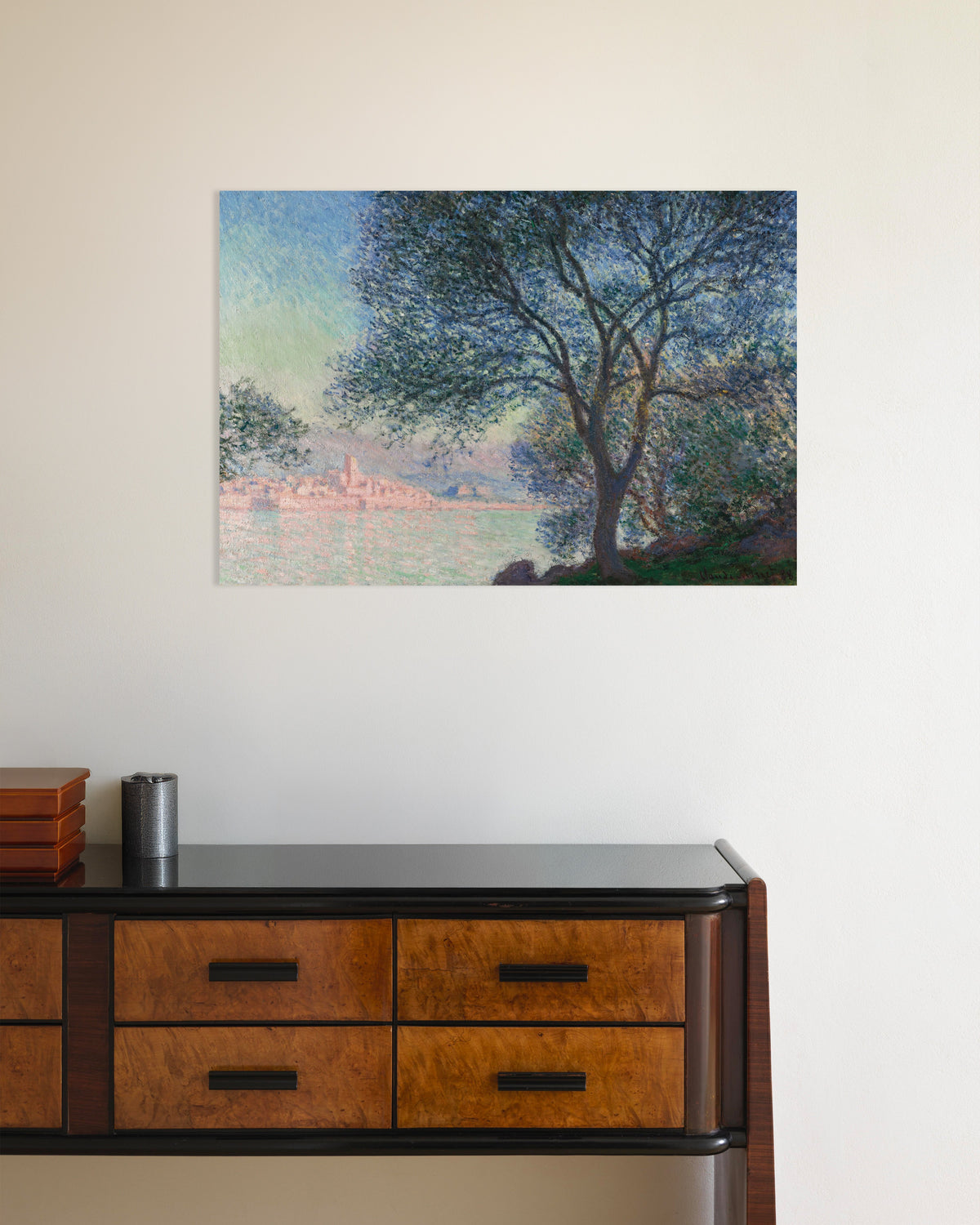 Poster Antibes sett från La Salis (1888) av Claude Monet