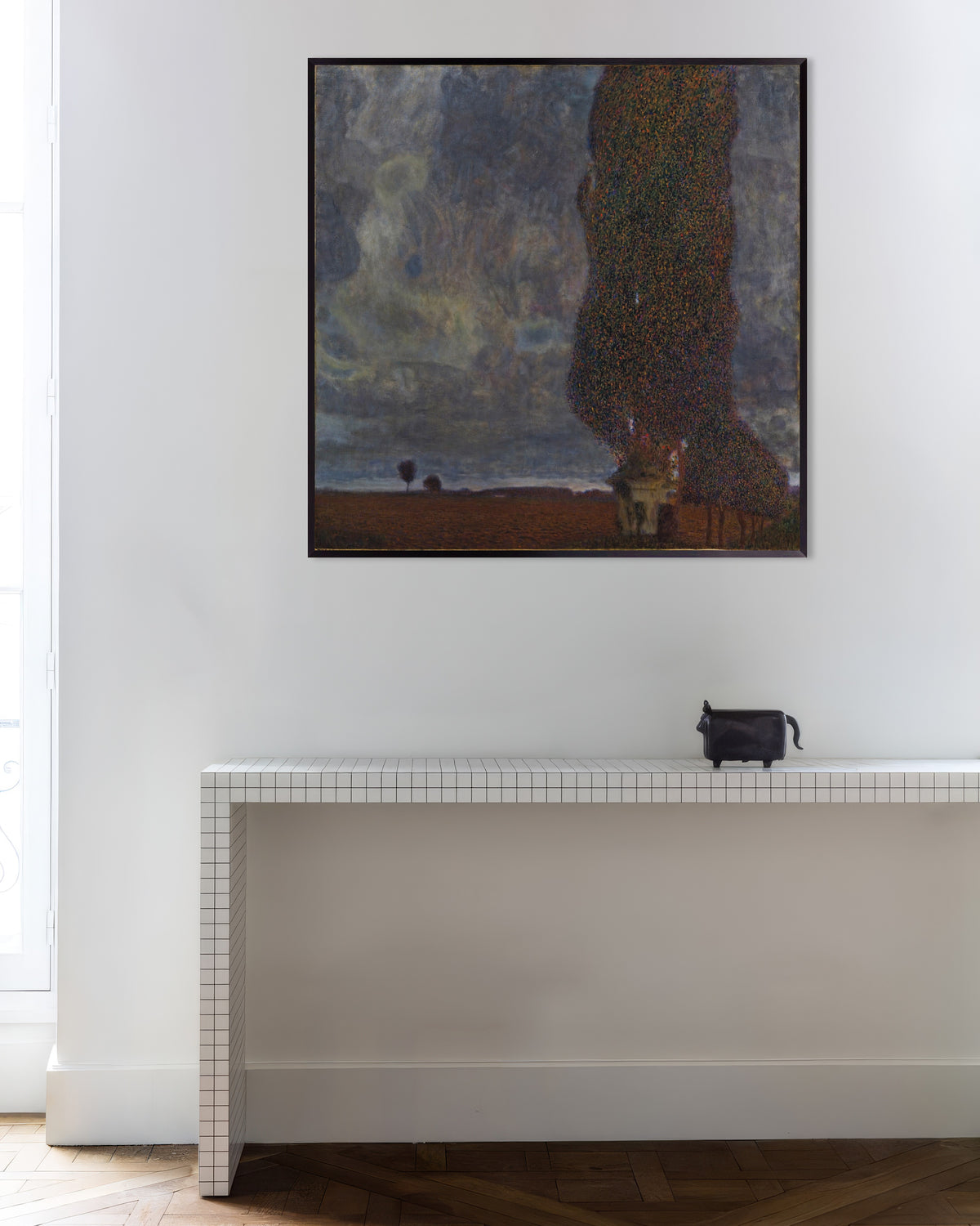 Poster Annalkande oväder (Den stora poppeln II) (1903) av Gustav Klimt med metallram