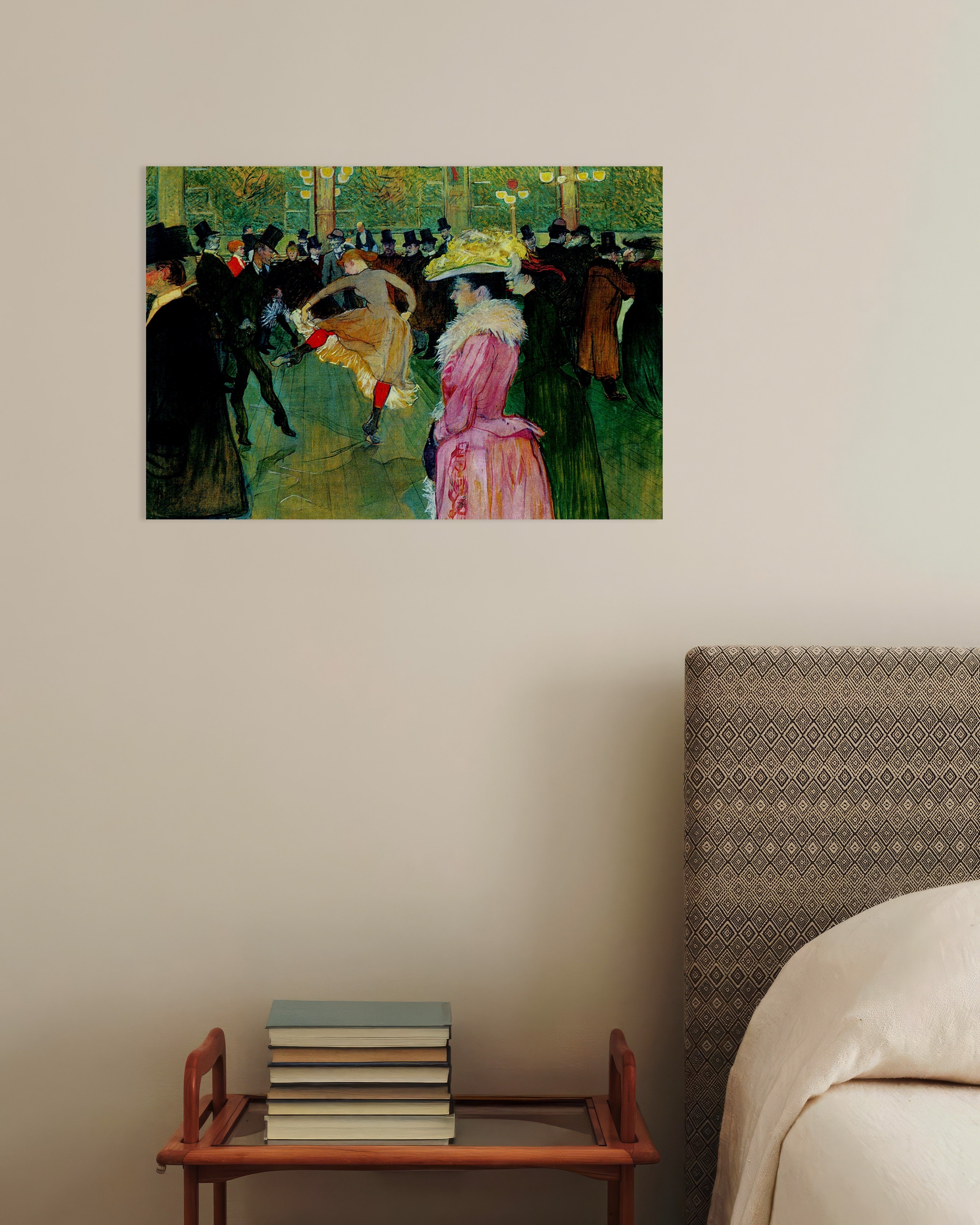 Poster of At the Moulin Rouge by Henri de Toulouse-Lautrec, 1890 - Poster