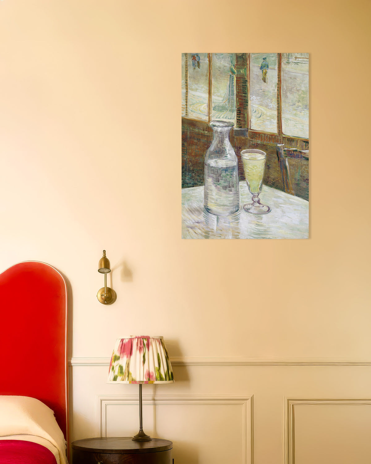 Poster av Cafébord med absint (1887) av Vincent van Gogh