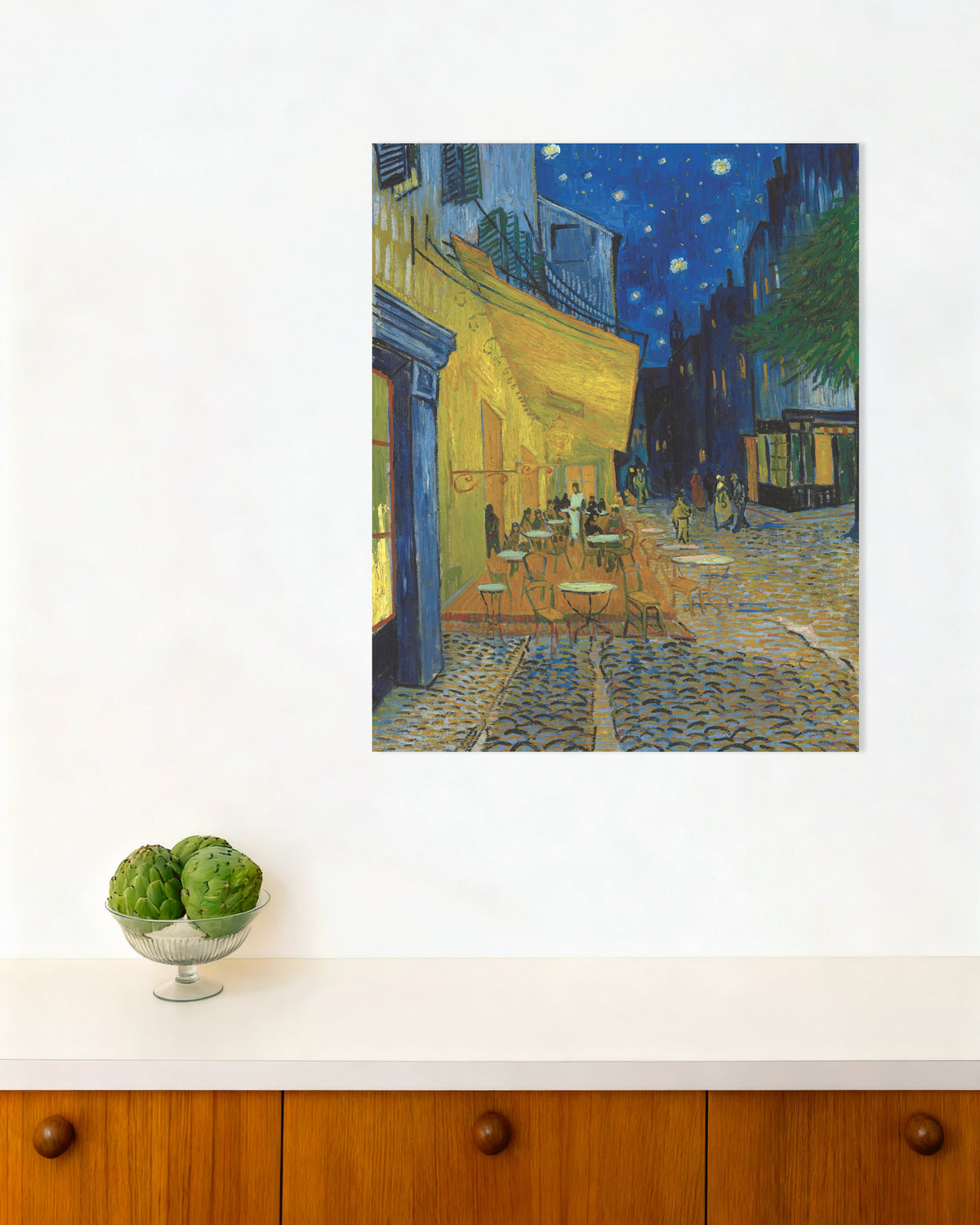 Poster med Kaféterrass på natten (1888) av Vincent van Gogh