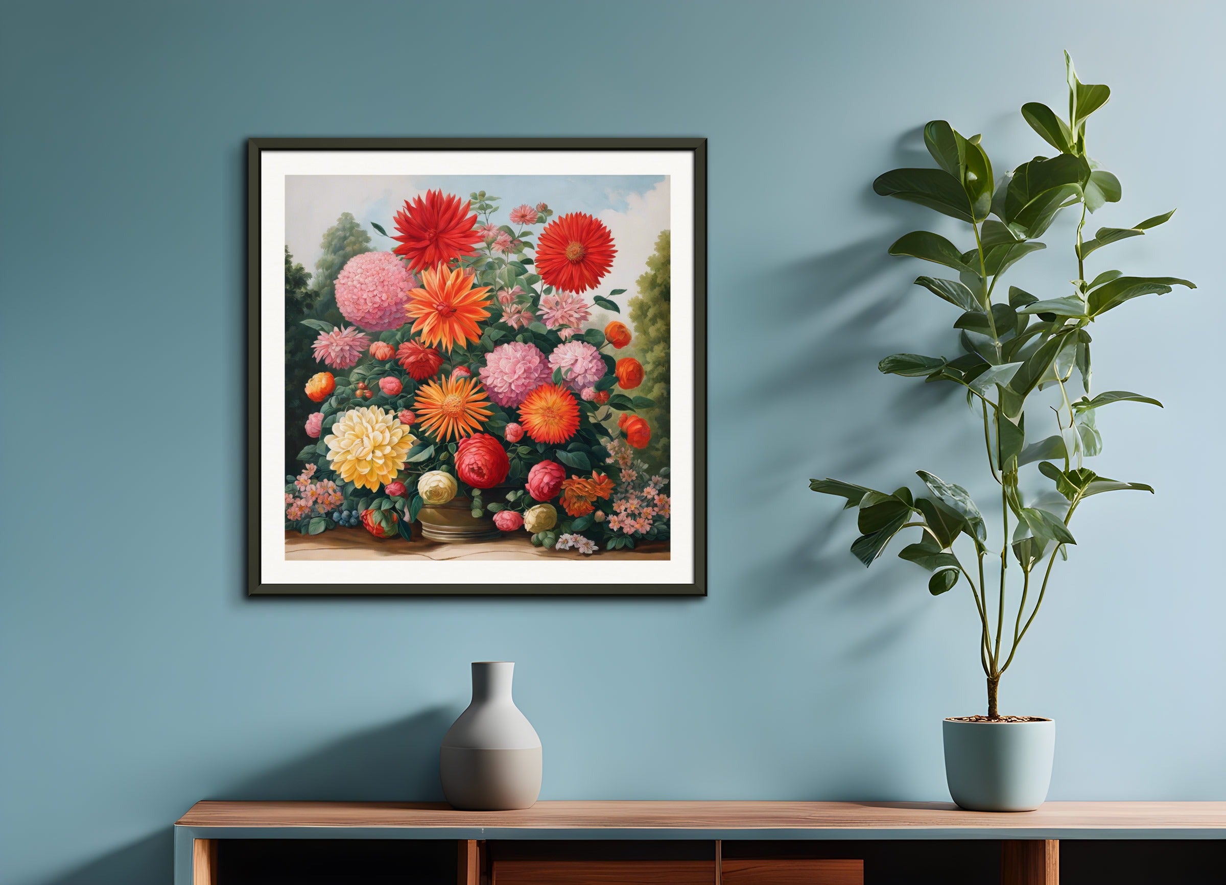 Poster with metal frame: Botanical Garden,