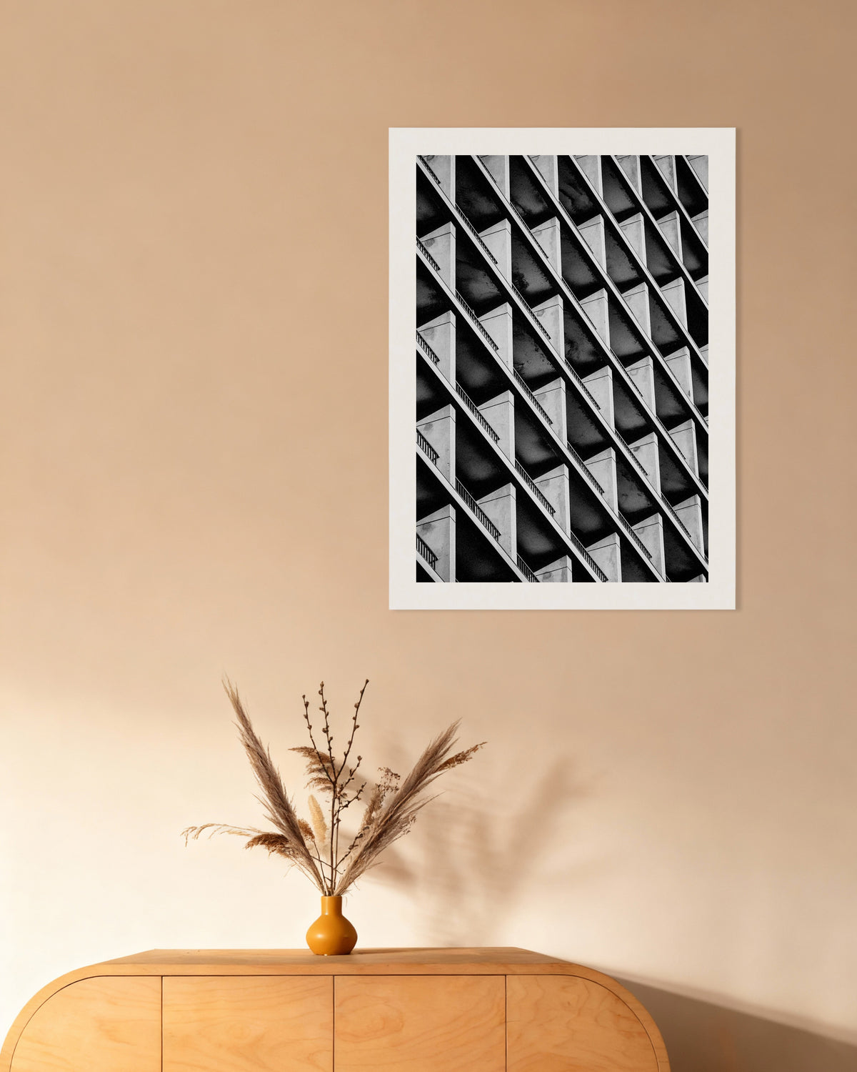 Poster ”Balkongernas diagonala rytm”