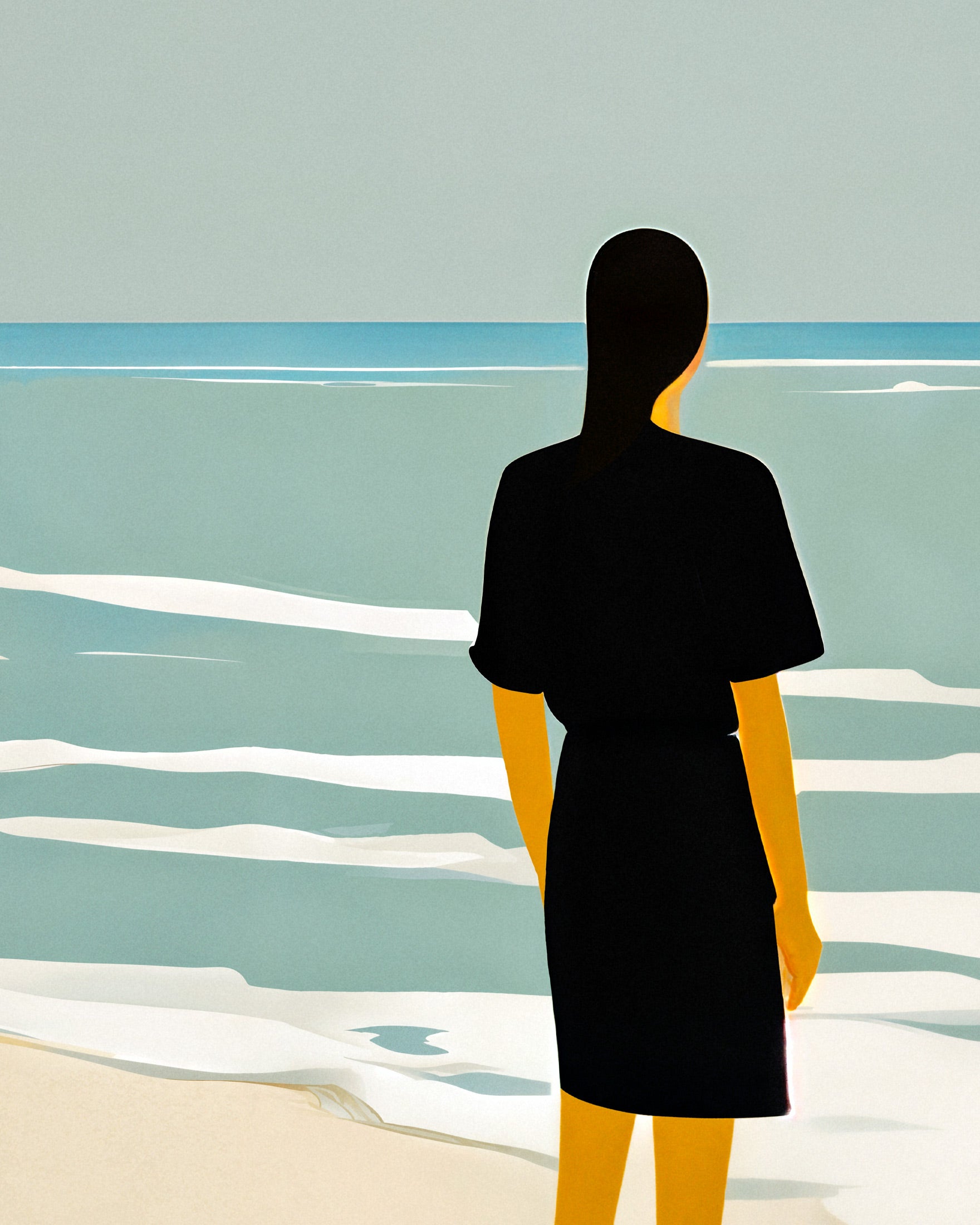 Erika på stranden - affischer