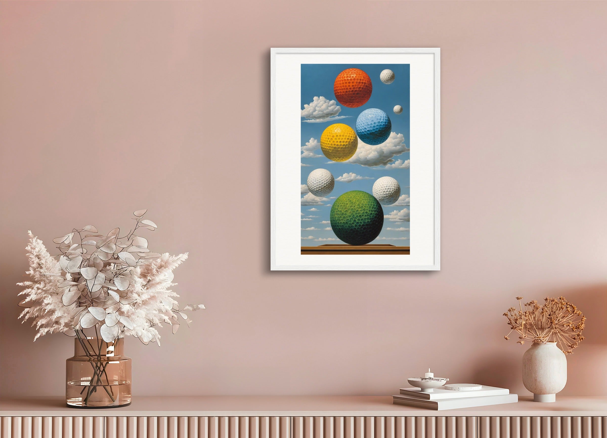 Poster with wood frame: Belgian surrealism,