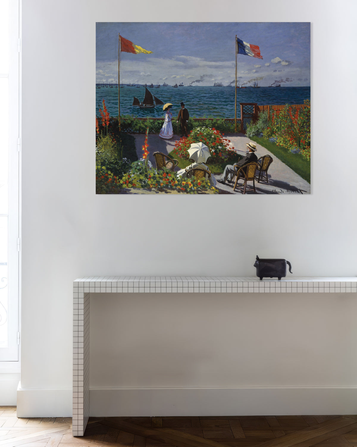 Poster Trädgård i Sainte-Adresse (1867) av Claude Monet