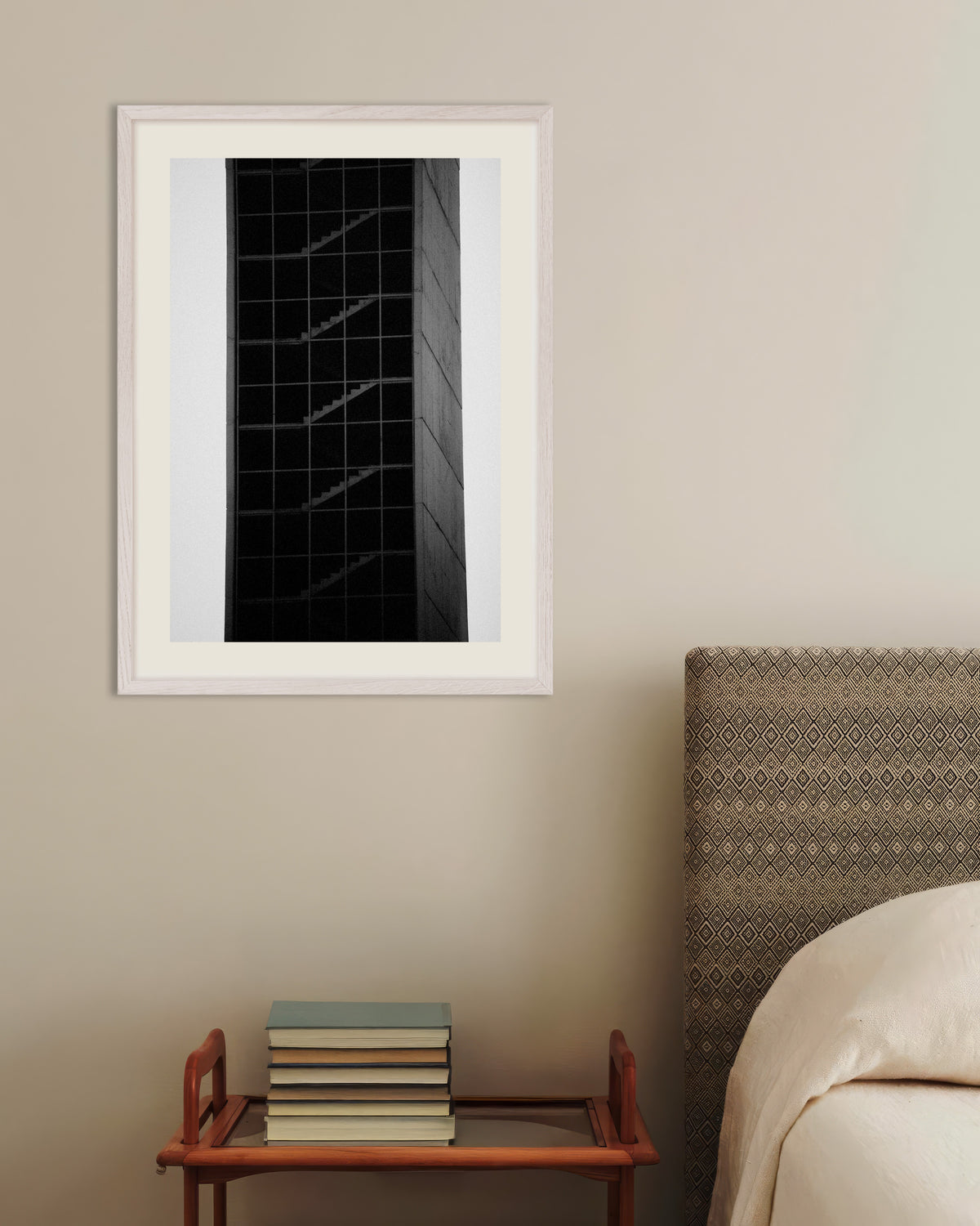 Poster ”Glastrappetorn”, med vit träram