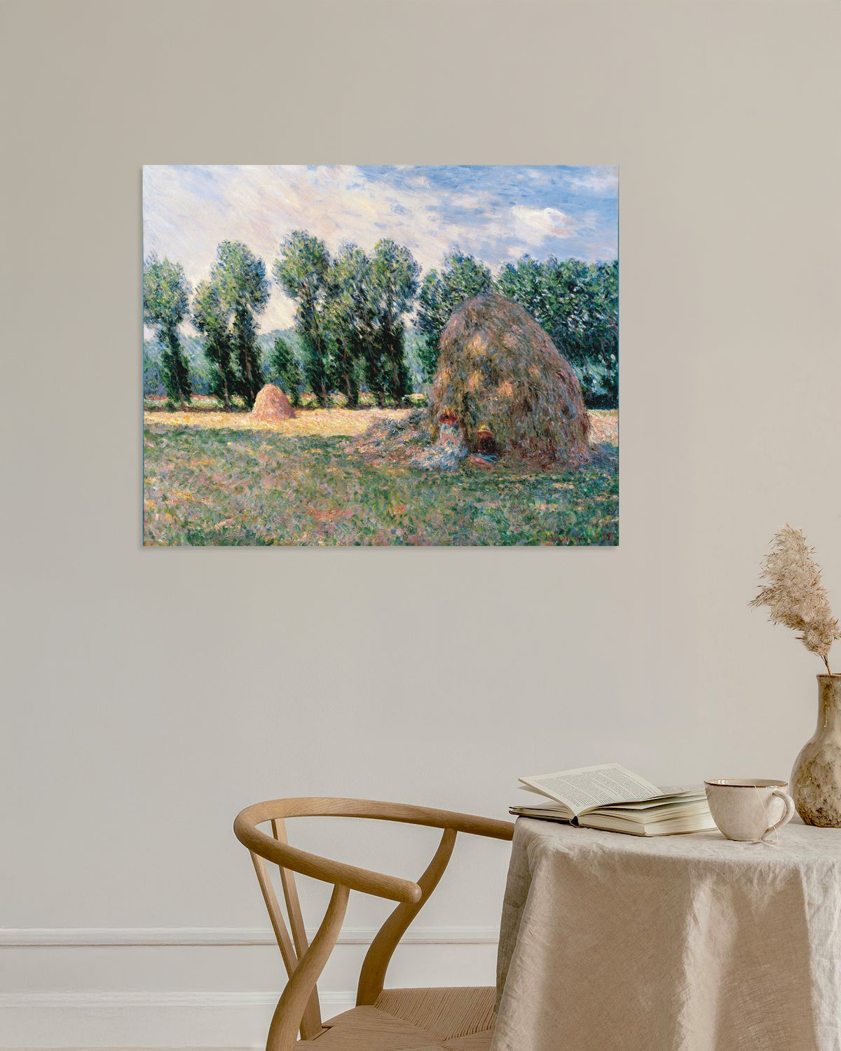 Poster Höstackar (1885) av Claude Monet