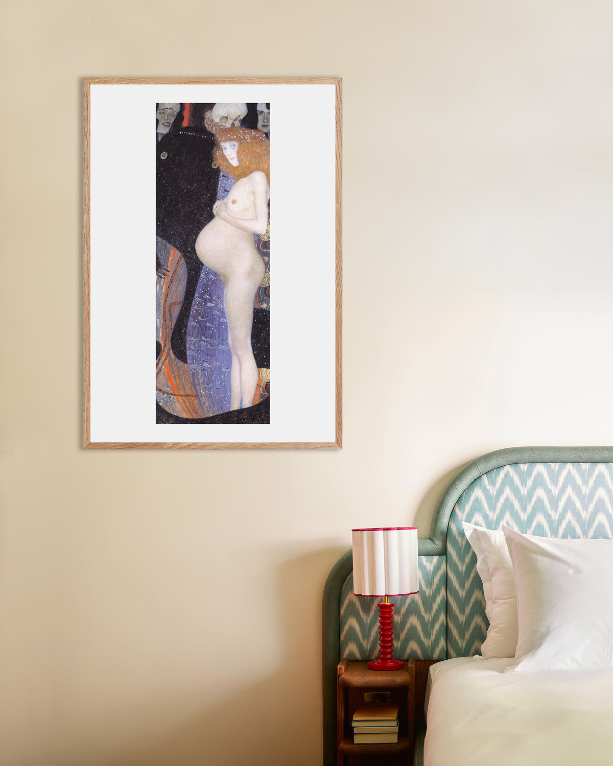 Poster Hoppet I (1903) av Gustav Klimt med ram i naturträ