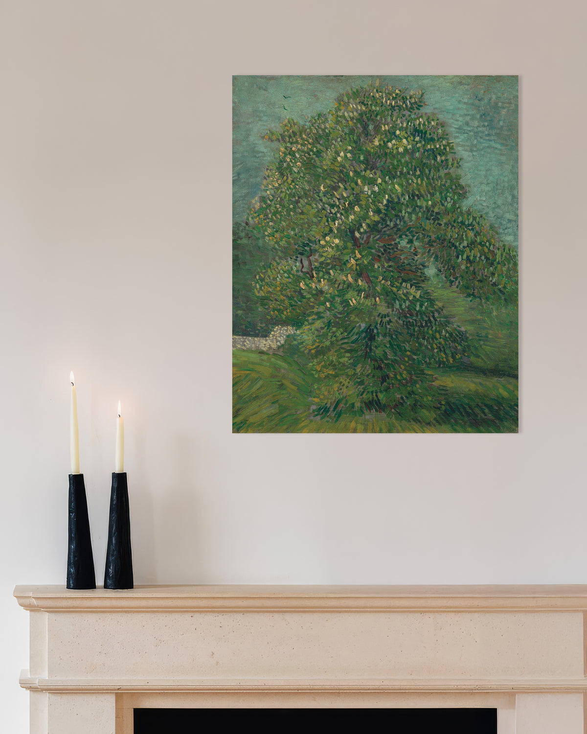 Poster med Hästkastanj i blom (1887) av Vincent van Gogh