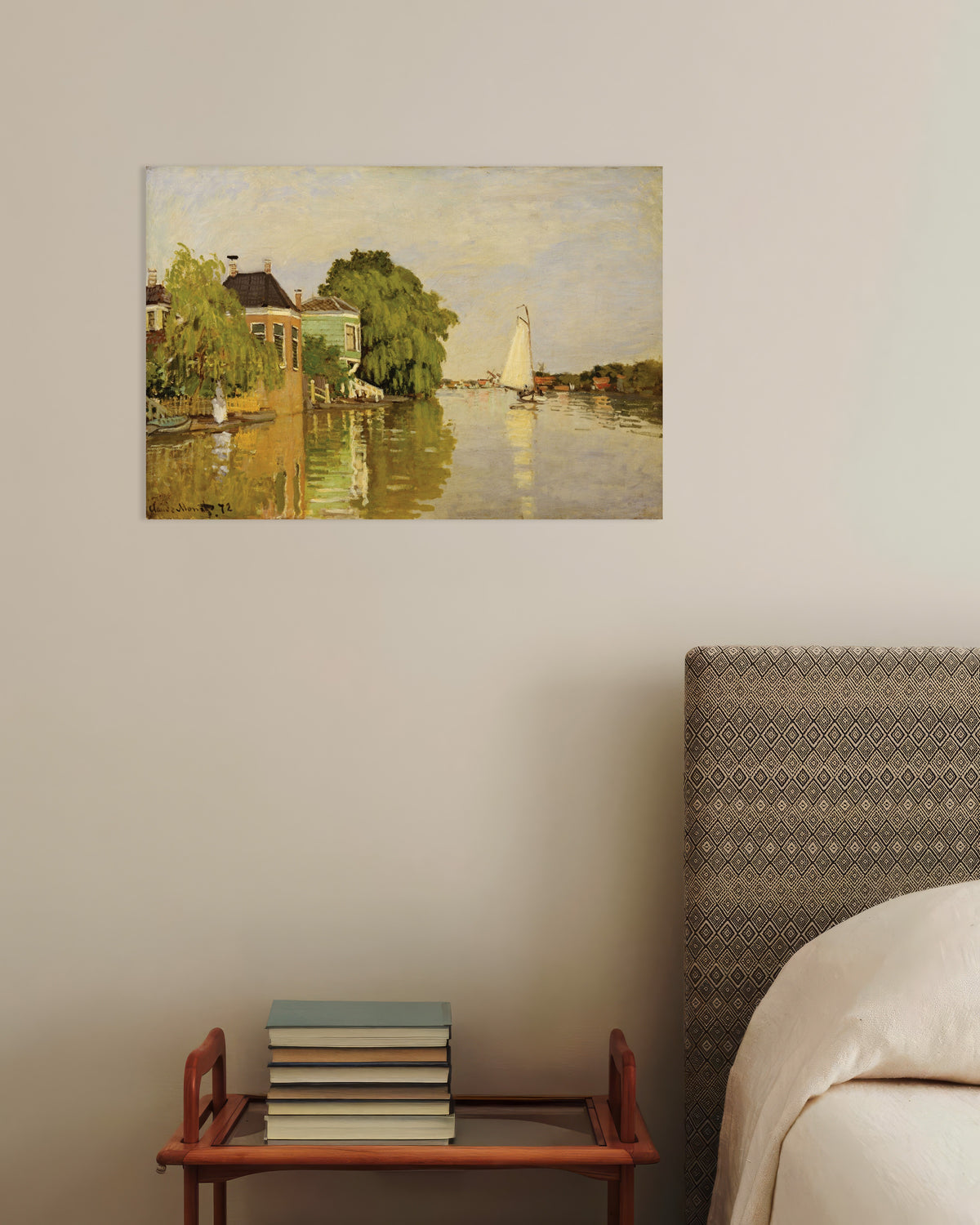 Poster Hus vid Achterzaan (1871) av Claude Monet
