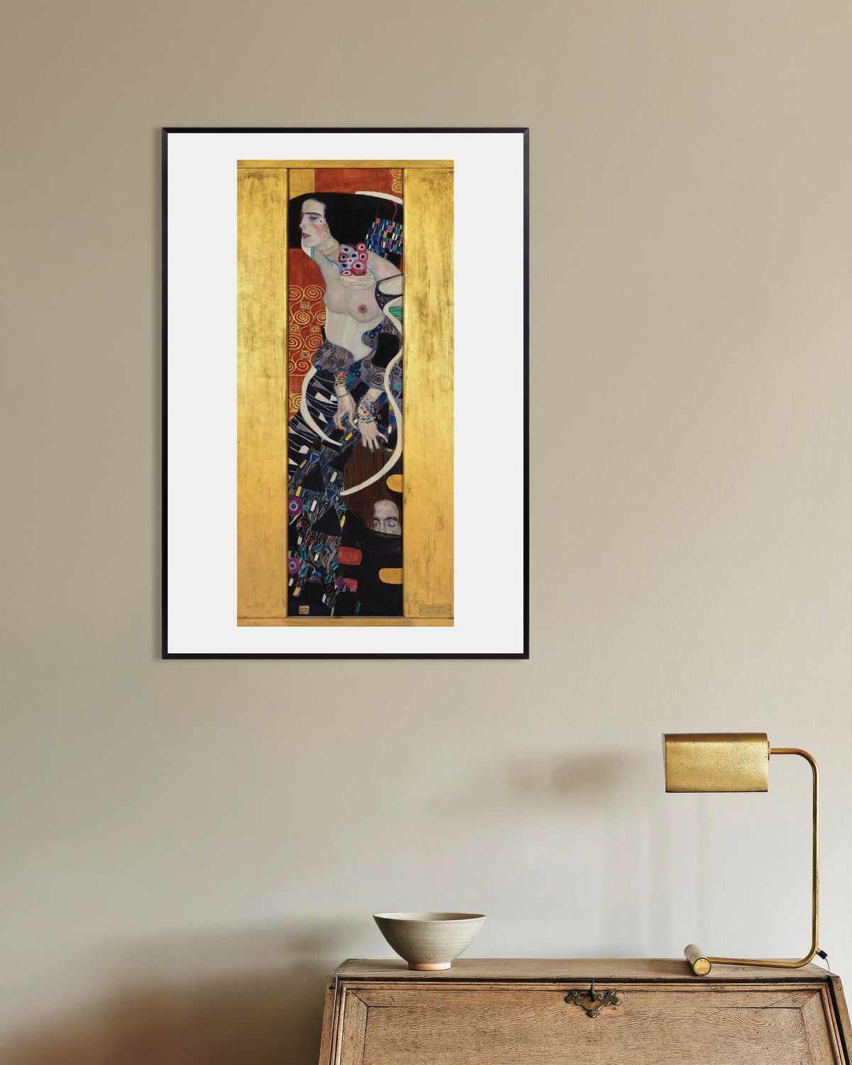 Poster Judith II (1909) av Gustav Klimt med metallram