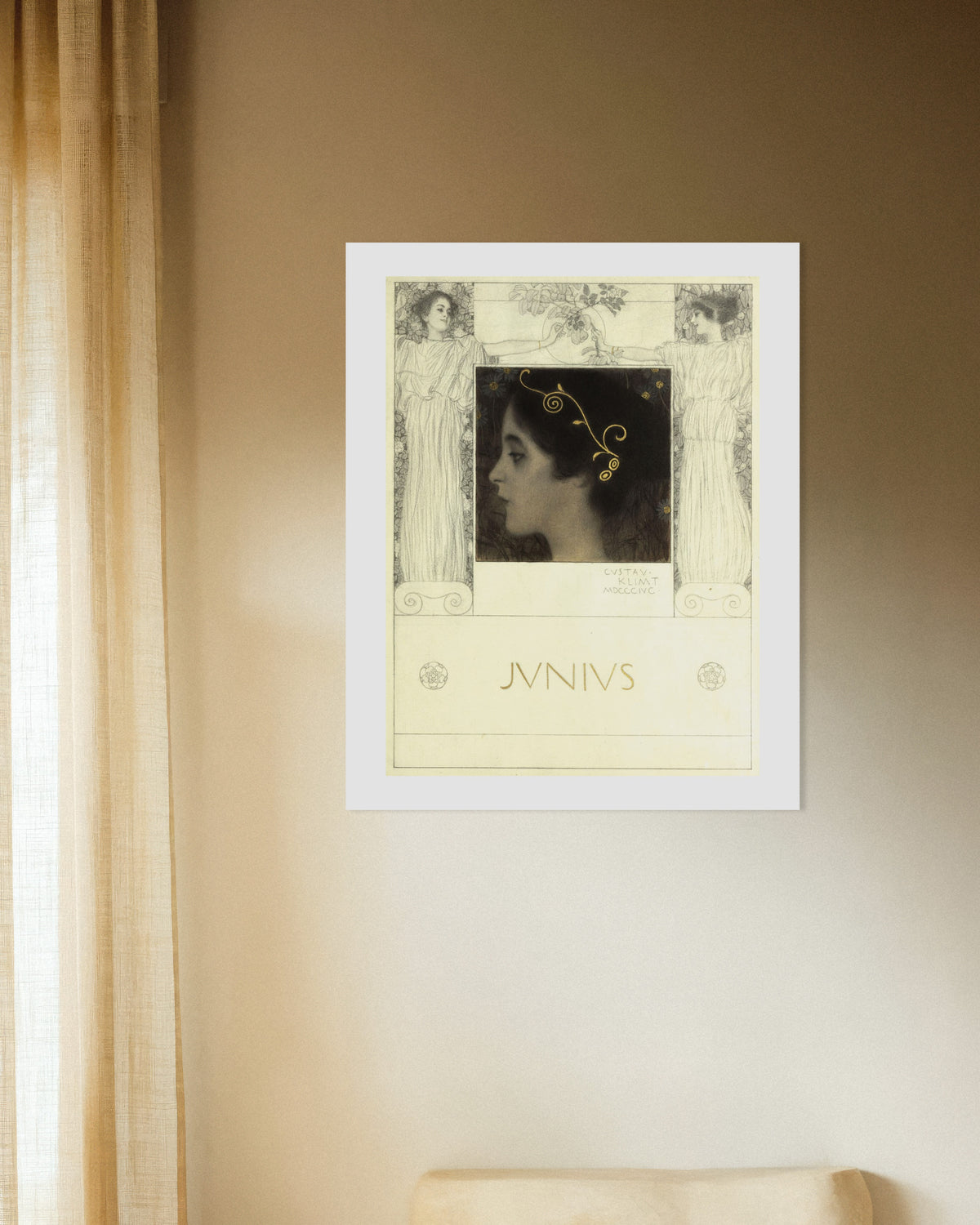 Poster Junius (1896) av Gustav Klimt