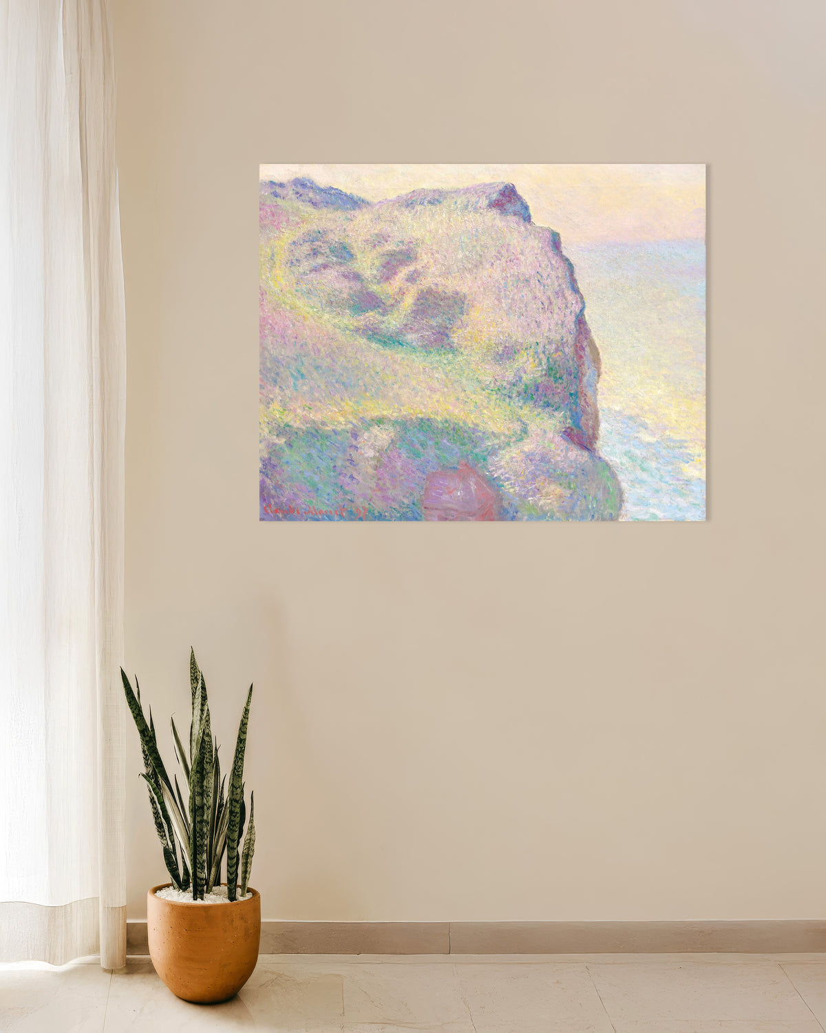 Poster Pointe du Petit Ailly (1897) av Claude Monet