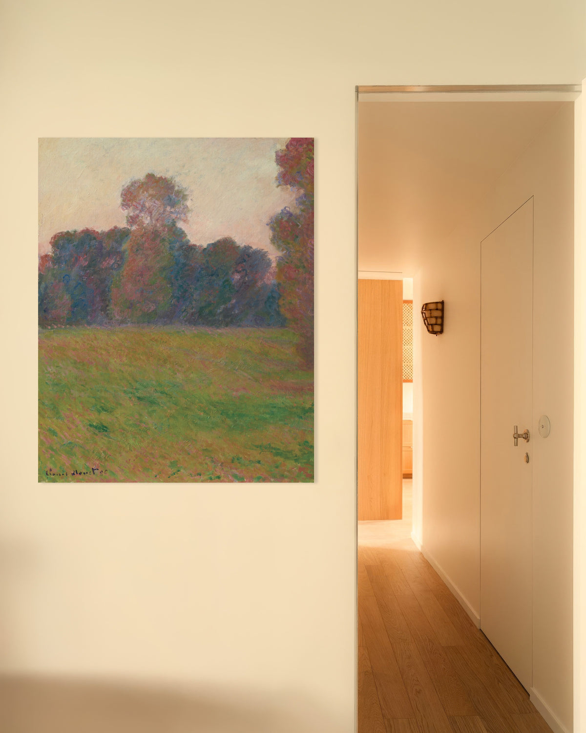 Poster Äng vid Giverny (1886) av Claude Monet