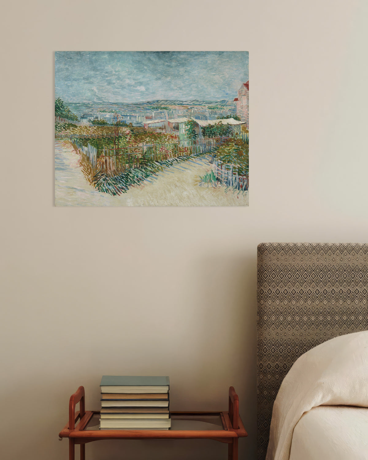 Poster av Montmartre, bakom Moulin de la Galette (1887) av Vincent van Gogh