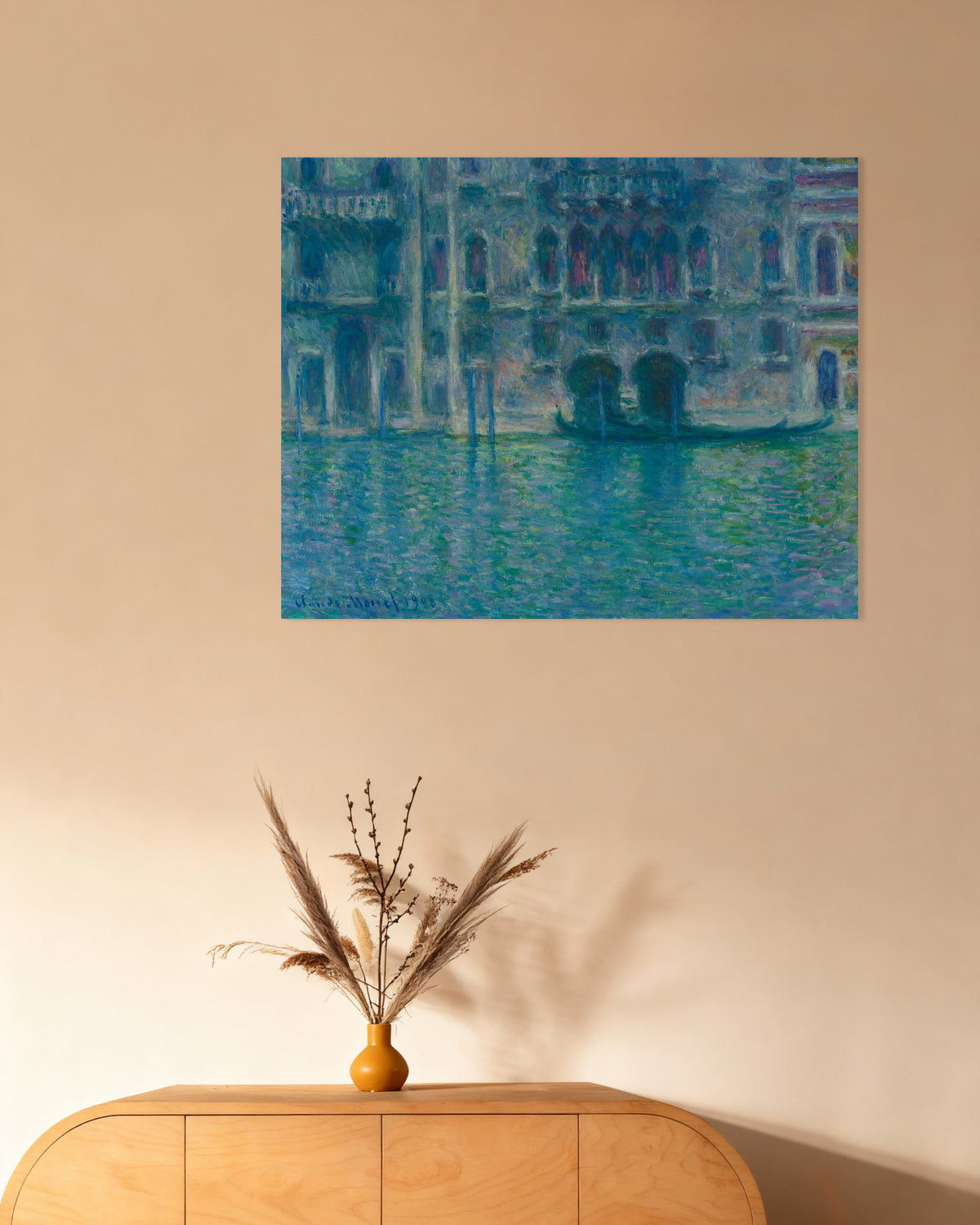 Poster Palazzo da Mula, Venedig (1908) av Claude Monet