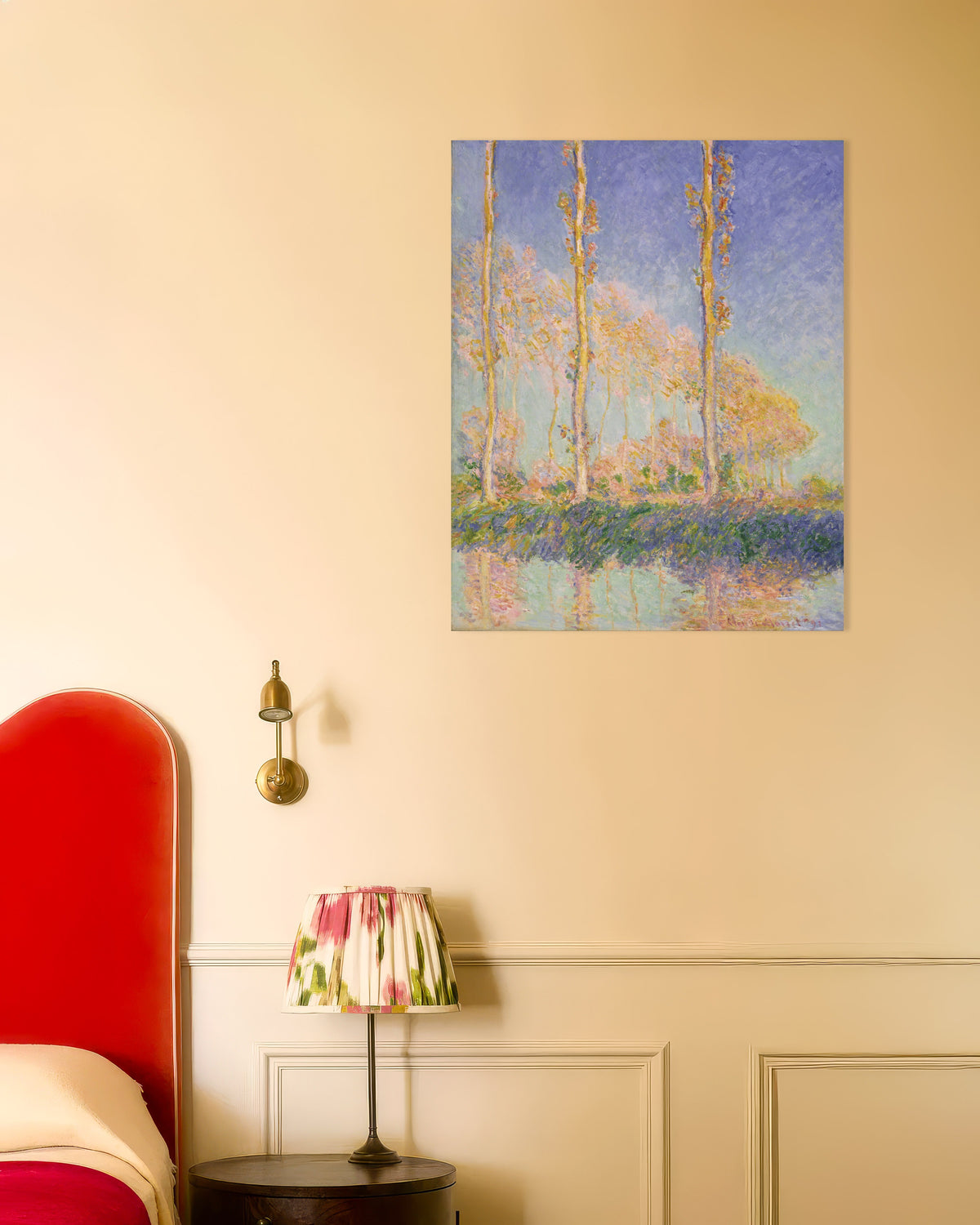 Poster Popplar (1891) av Claude Monet