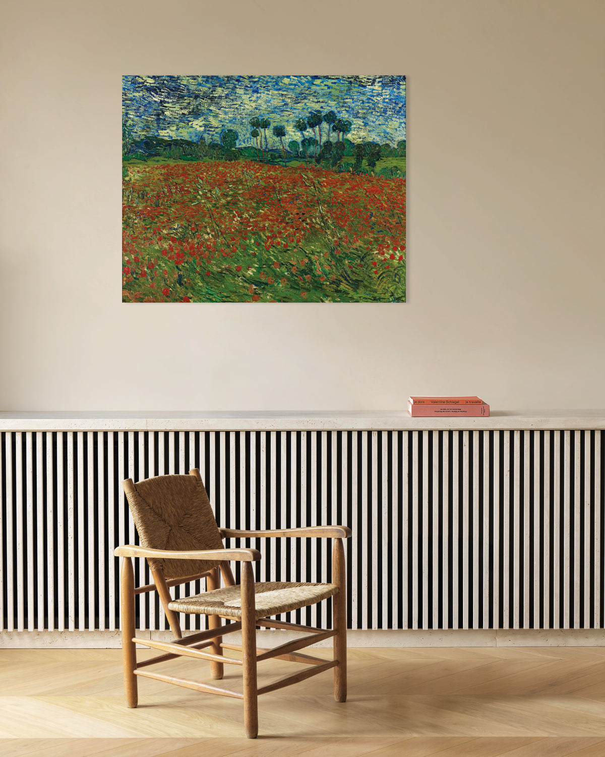 Poster av Vallmofält (1890) av Vincent van Gogh