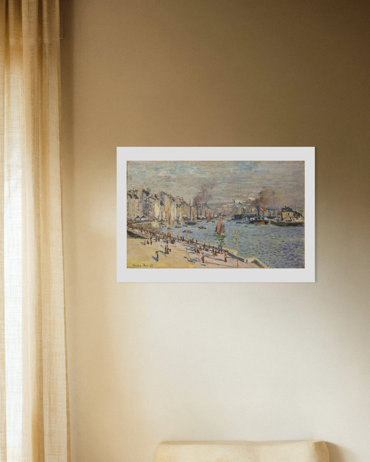 Poster Hamnen i Le Havre (1874) av Claude Monet