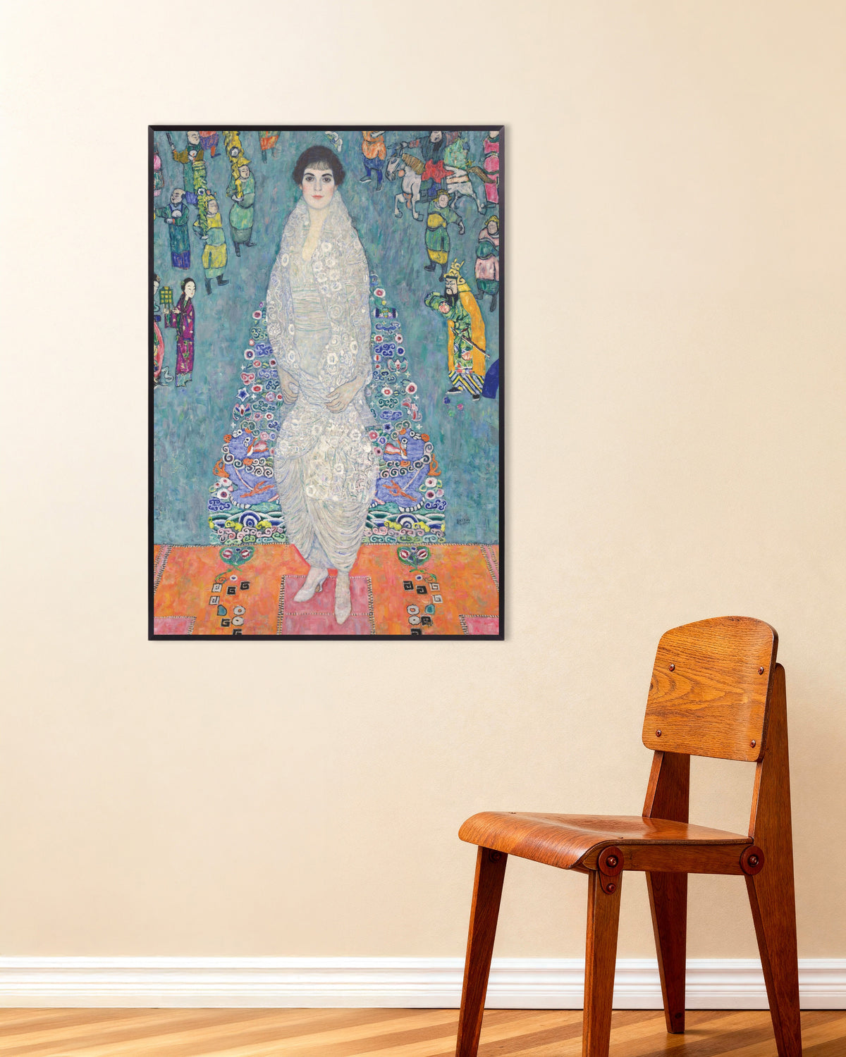 Poster Porträtt av Elisabeth Lederer (1914–1916) av Gustav Klimt med metallram