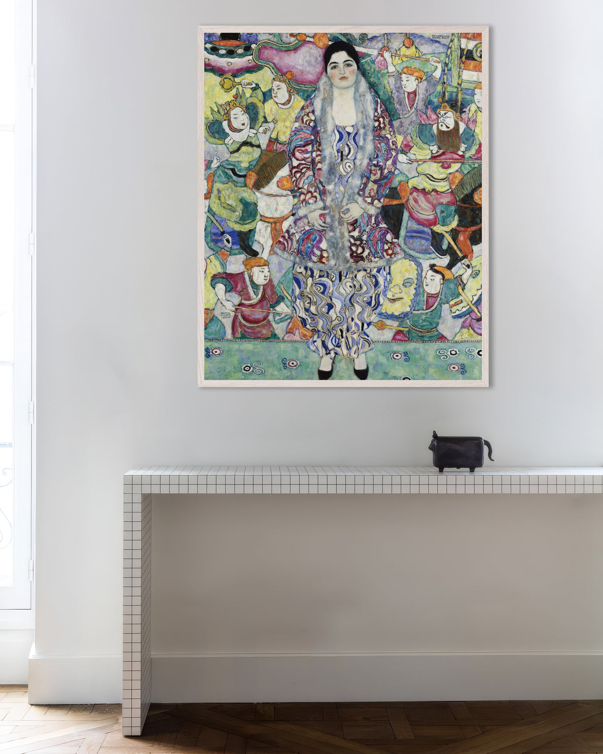 Poster med Porträtt av Friederike Maria Beer (1916) av Gustav Klimt, med vit träram