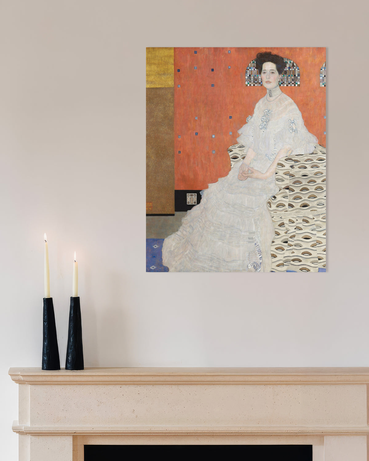 Poster Porträtt av Fritza Riedler (1906) av Gustav Klimt
