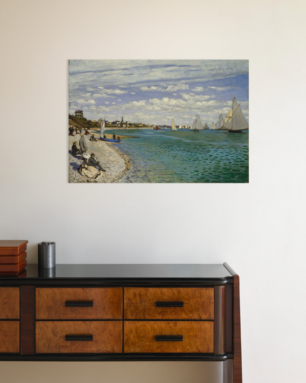 Poster Kappsegling vid Sainte-Adresse (1867) av Claude Monet