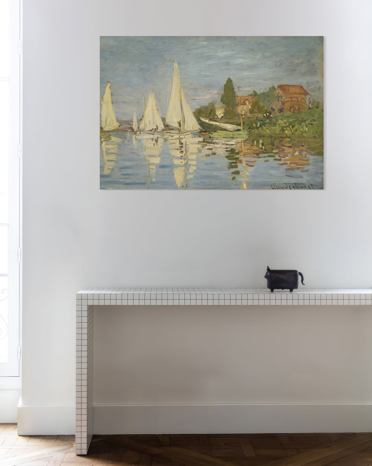 Poster Kappsegling vid Argenteuil (ca 1872) av Claude Monet
