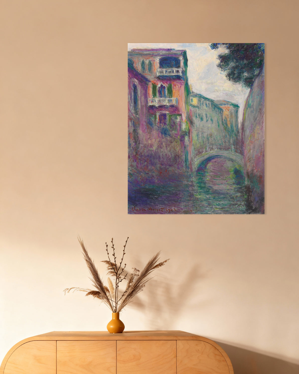Poster Rio della Salute (1908) av Claude Monet