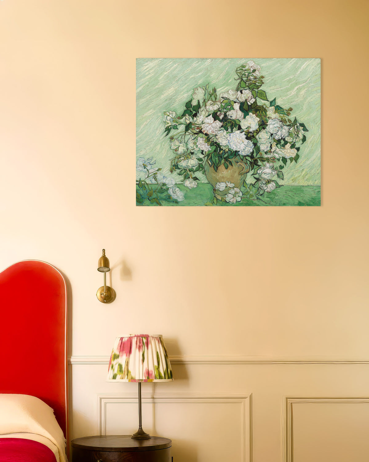 Poster med Roser (1890) av Vincent van Gogh