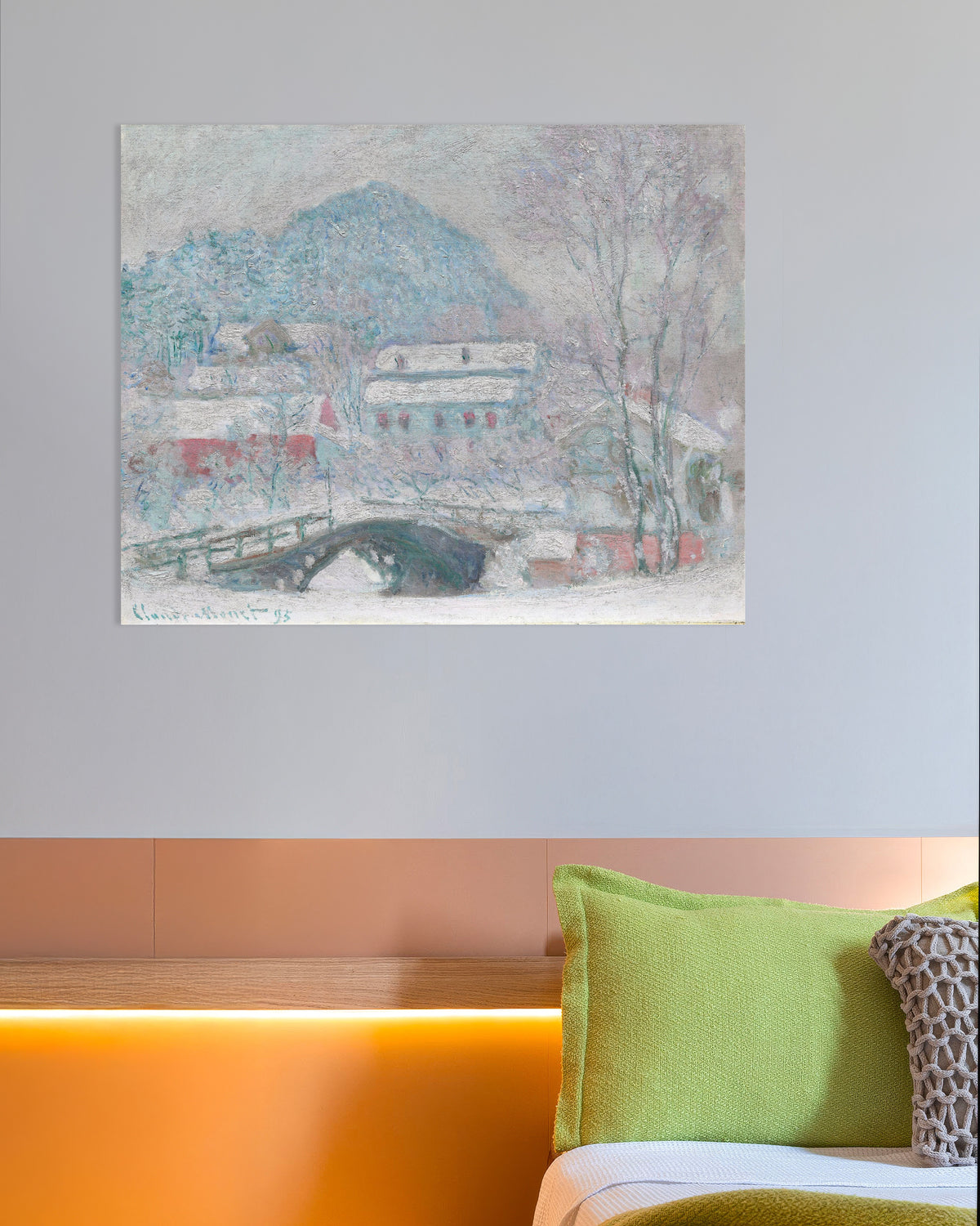 Poster Sandvika, Norge (1895) av Claude Monet