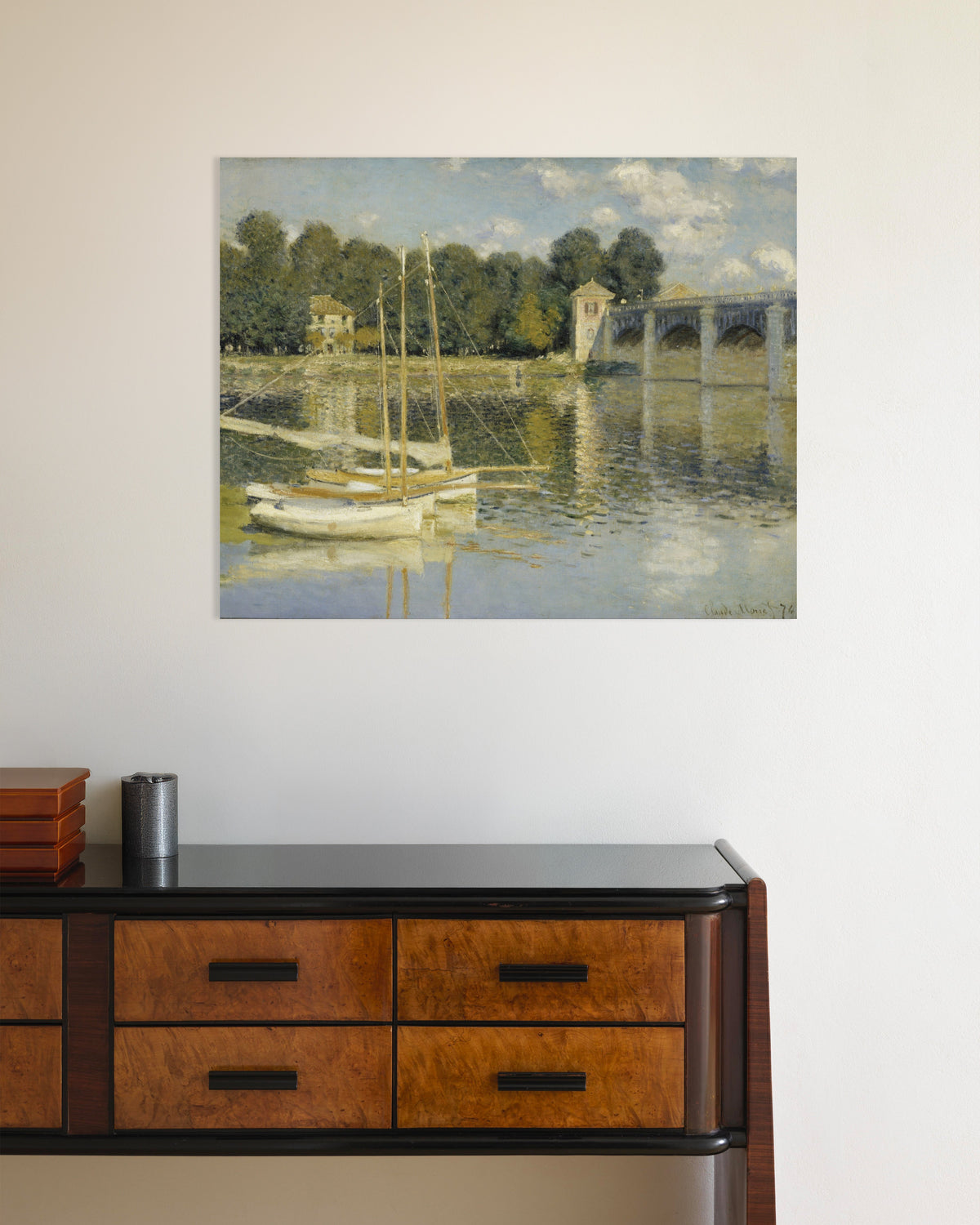 Poster Bron vid Argenteuil (1874) av Claude Monet