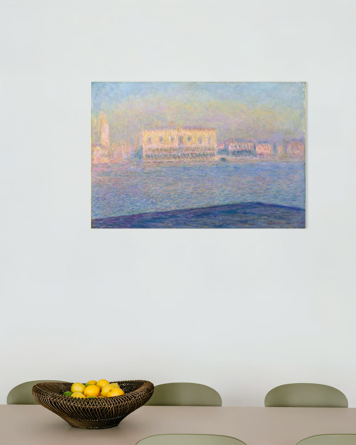 Poster Dogepalatset sett från San Giorgio Maggiore (1908) av Claude Monet