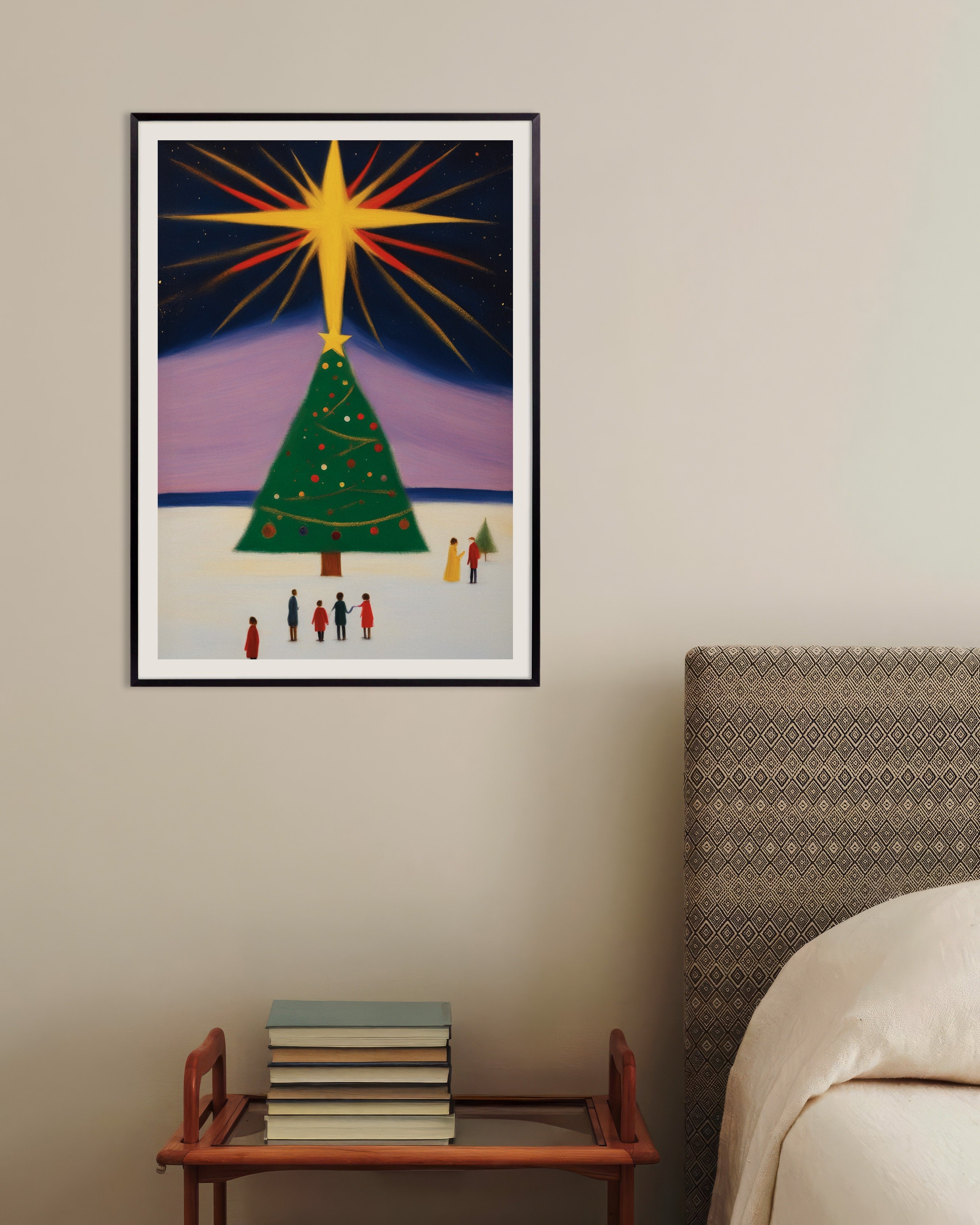 Poster of The great Christmas tree poster, with metal frame