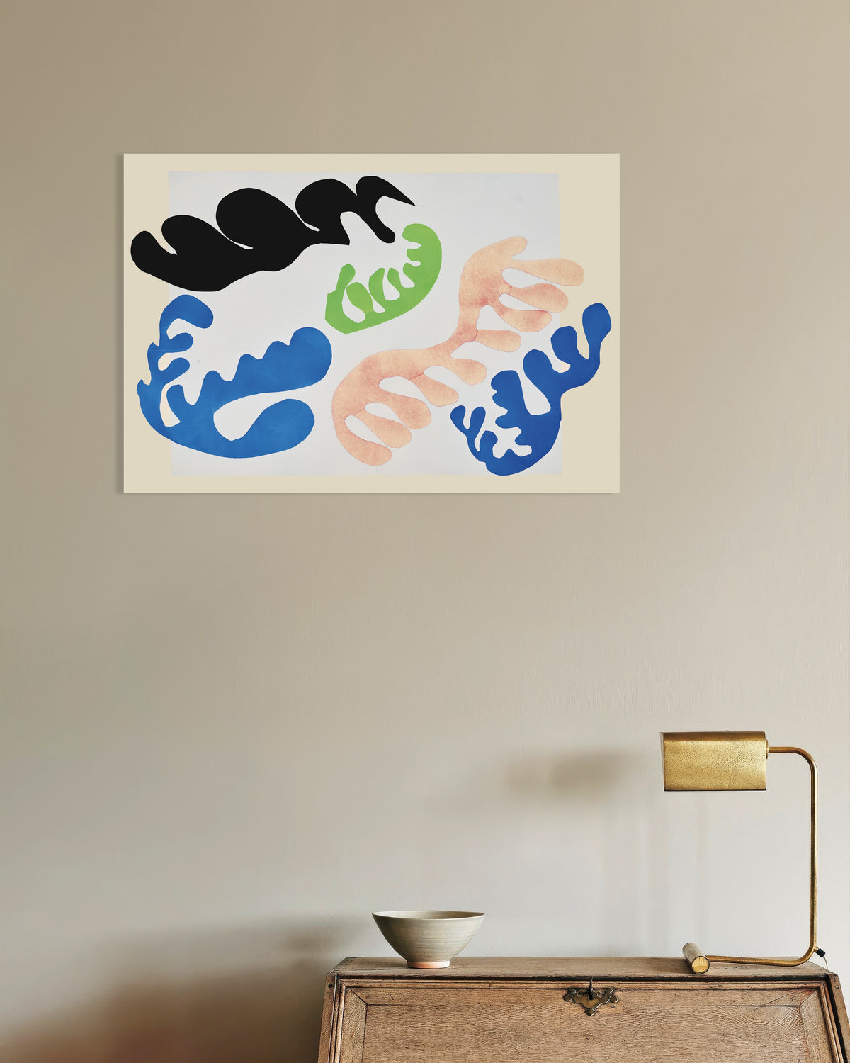 Poster av Lagunens blå och korallröda färger (Jazz, 1947) av Henri Matisse