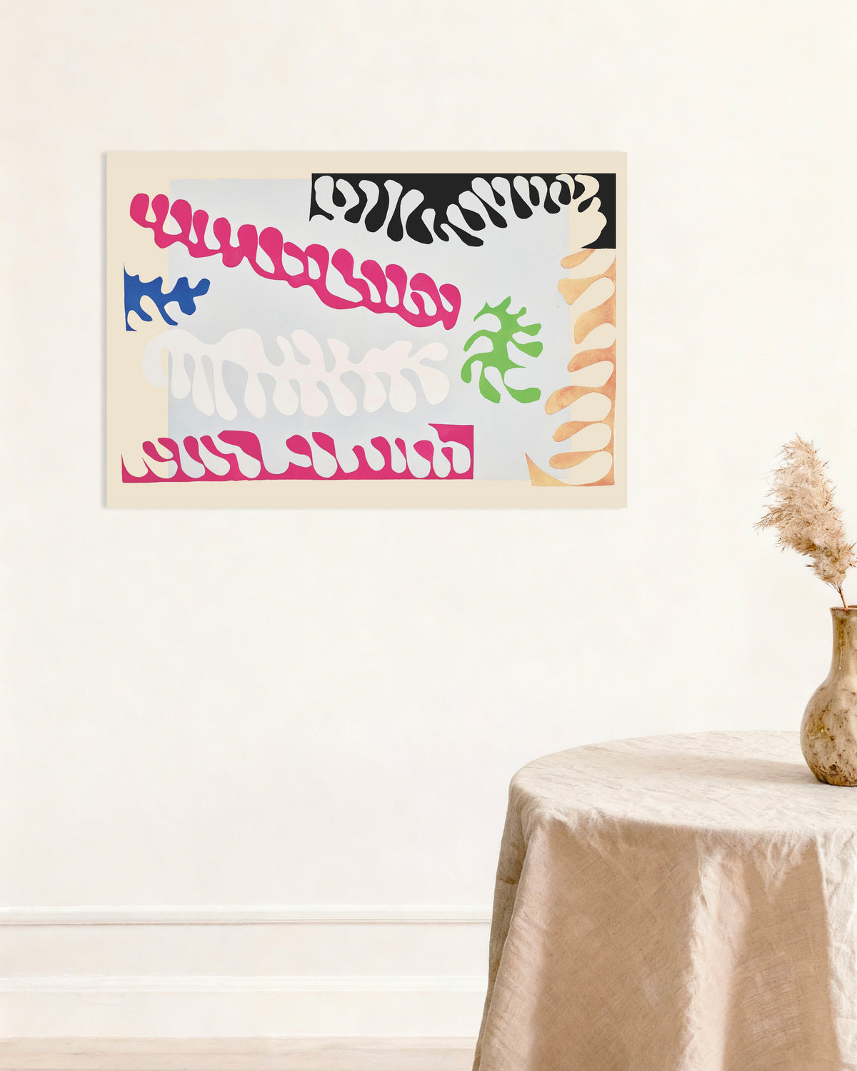 Poster med Lagunen i rosa och vitt (Jazz, 1947) av Henri Matisse