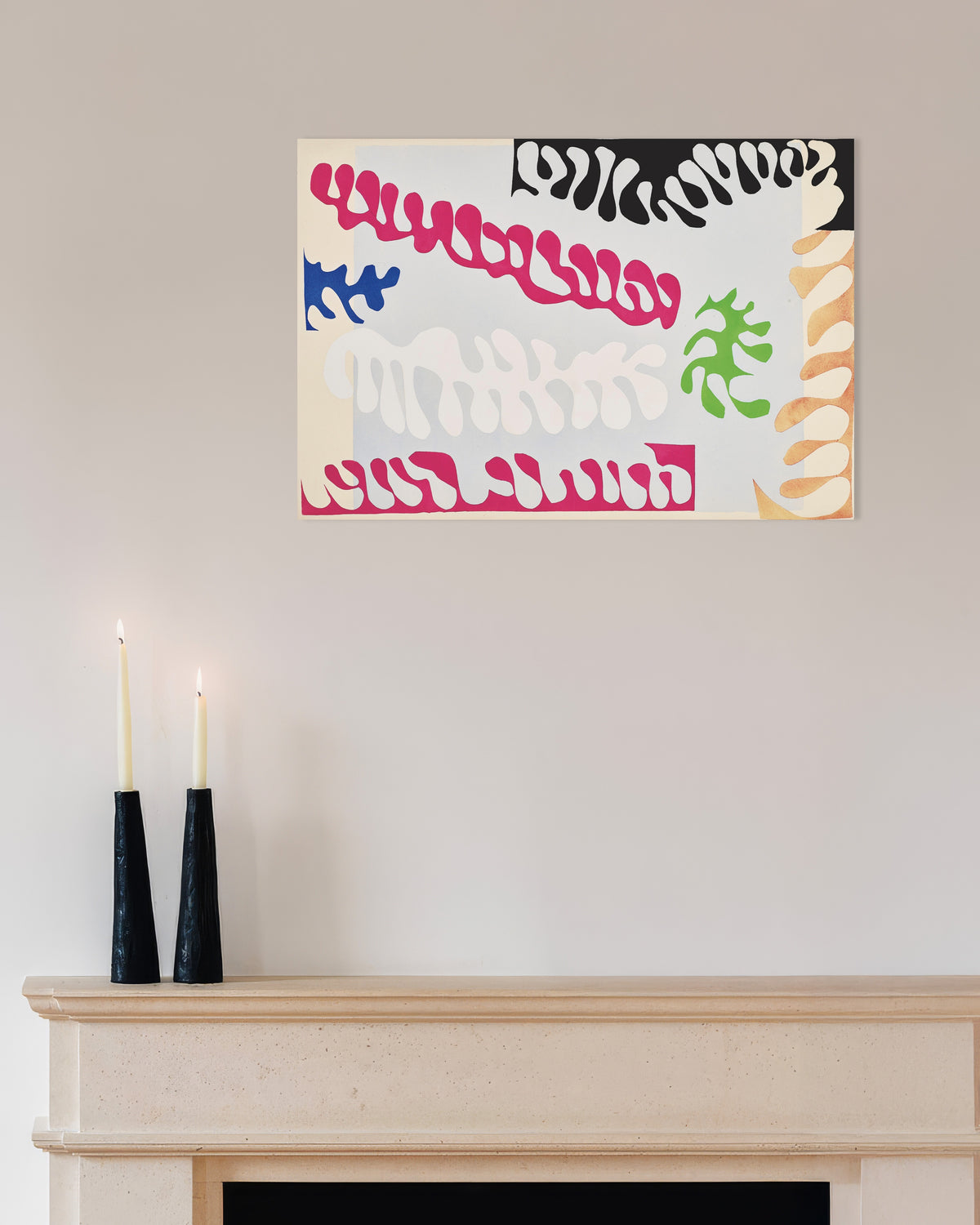 Poster med Lagunen i rosa och vitt (Jazz, 1947) av Henri Matisse