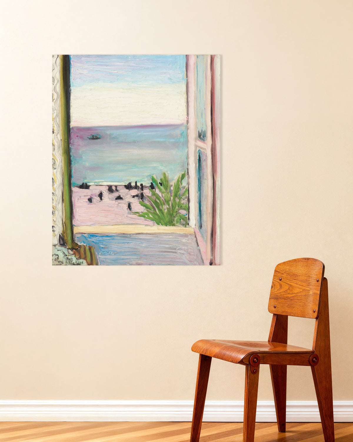 Poster med Det öppna fönstret (1918) av Henri Matisse