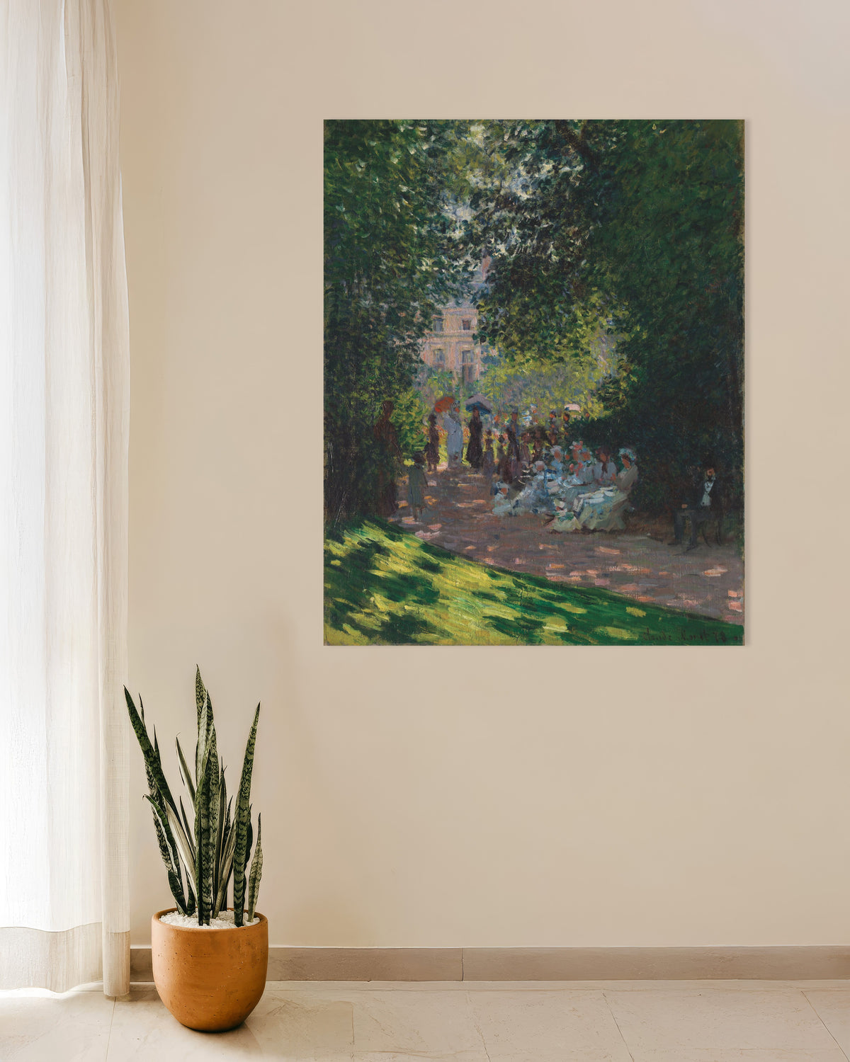 Poster Parc Monceau (1878) av Claude Monet